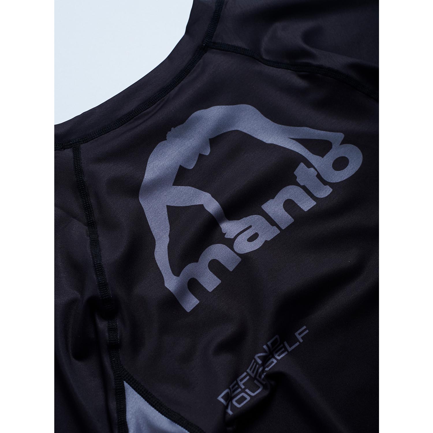 MANTO Rashguard, S/S, Ranked, black, XL