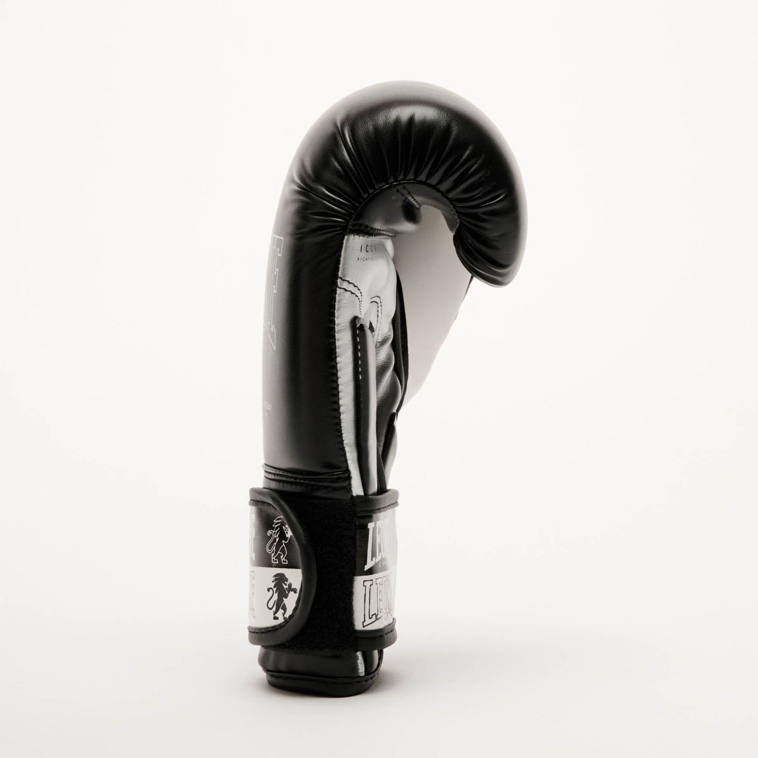 LEONE Boxing Gloves, Iconic GN408J, black, 6 Oz