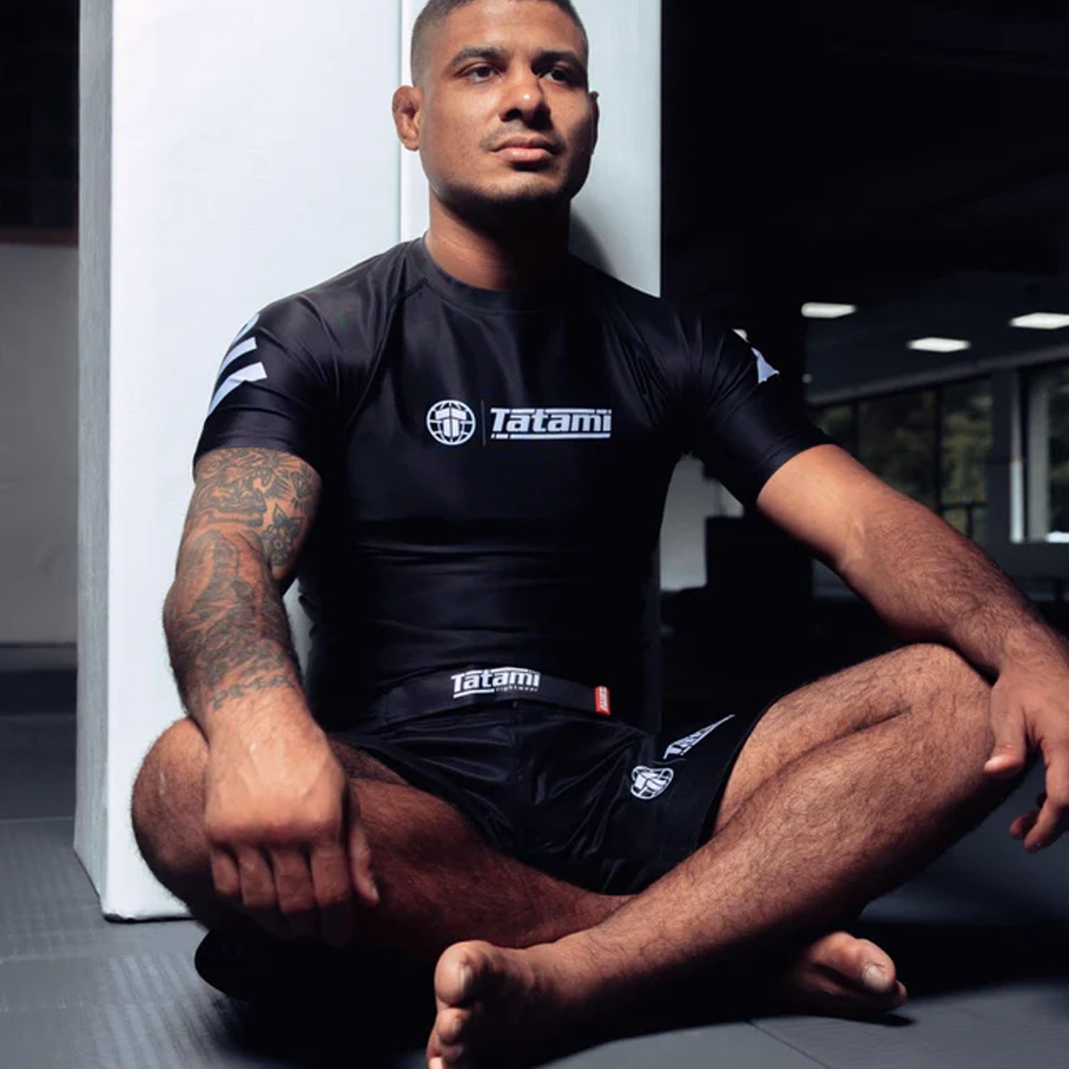 Tatami Rashguard, S/S, Impact, black-white, S