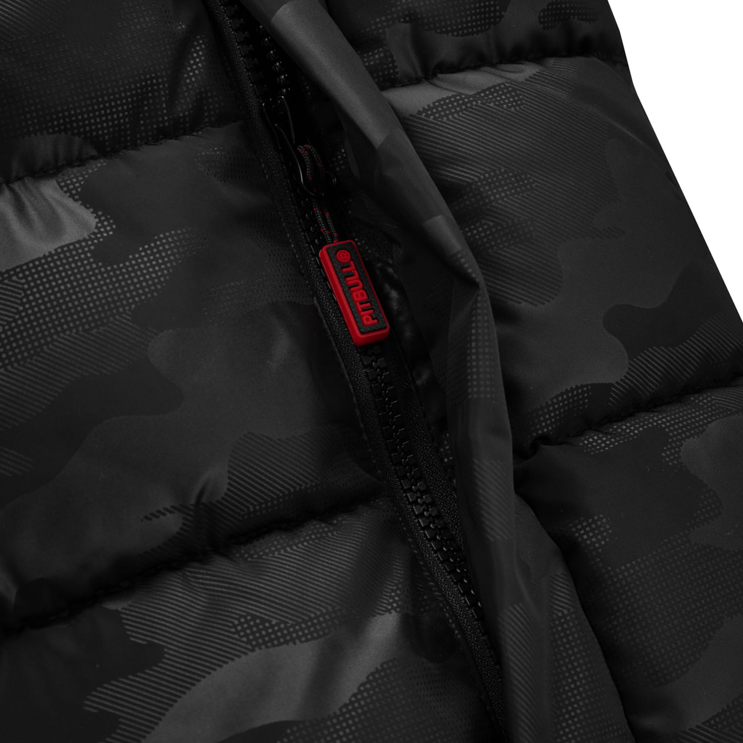 Pit Bull West Coast Jacket, Padded Hooded Airway 5, black-camo, XXXL