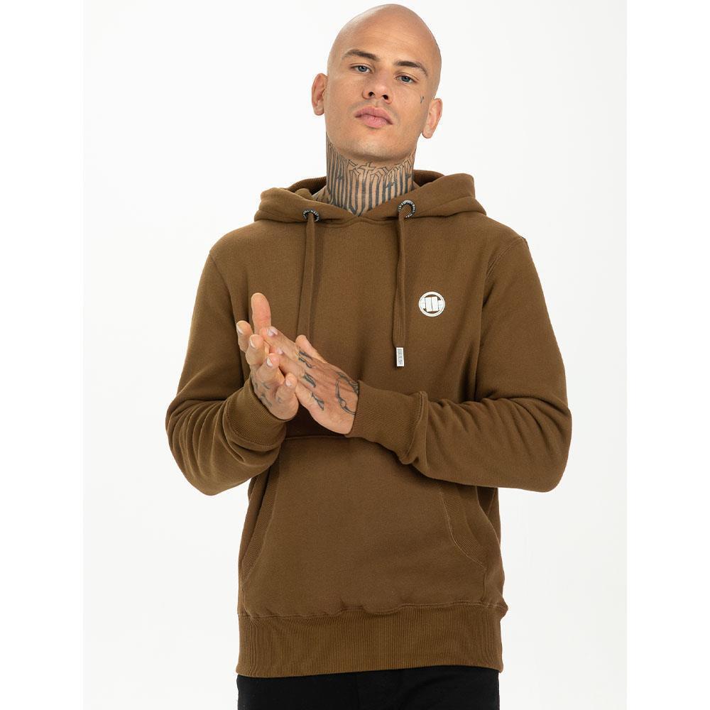 Pit Bull West Coast Hoody, Small Logo 21, braun, S