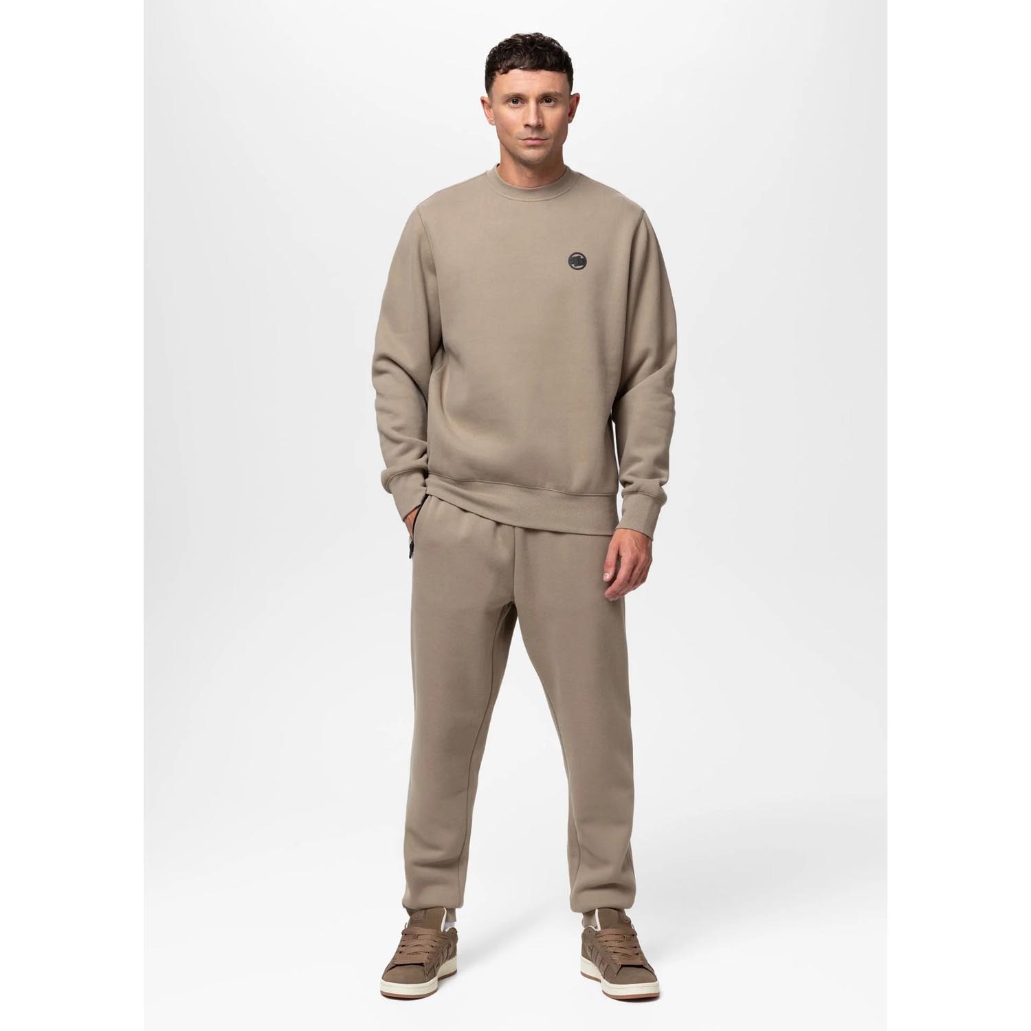 Pit Bull West Coast Pullover, Small Logo, sand, XXXL