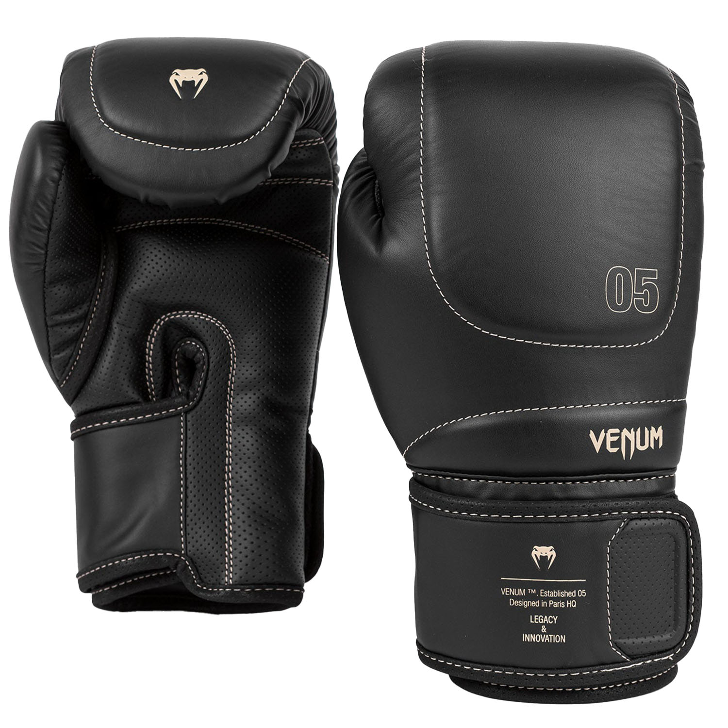 VENUM Boxing Gloves, Impact Evo, black, 14 Oz