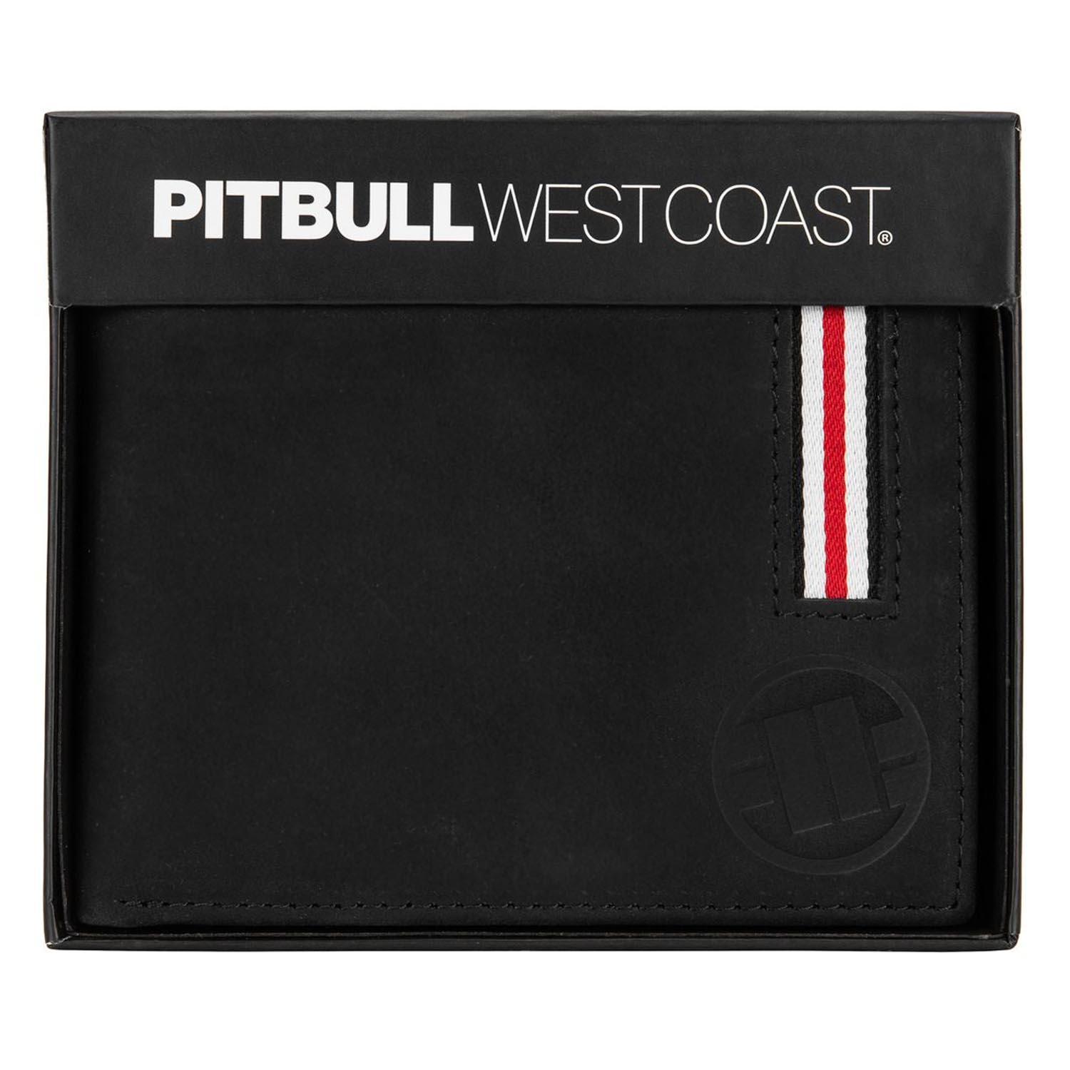 Pit Bull West Coast Portemonnaie, Lin Wood 2, Leder, schwarz