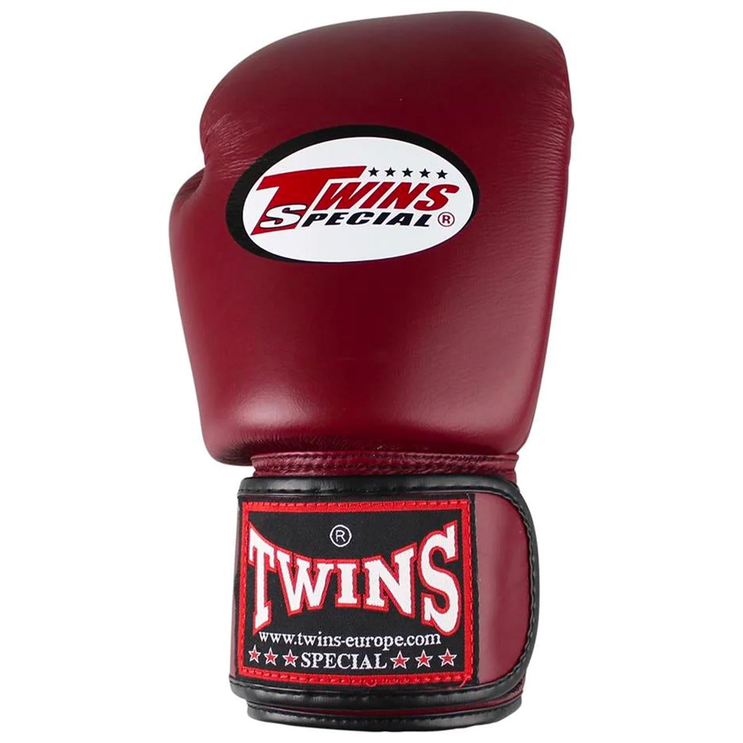 TWINS Special Boxing Gloves, Leather, BGVL-3, winered, 12 Oz