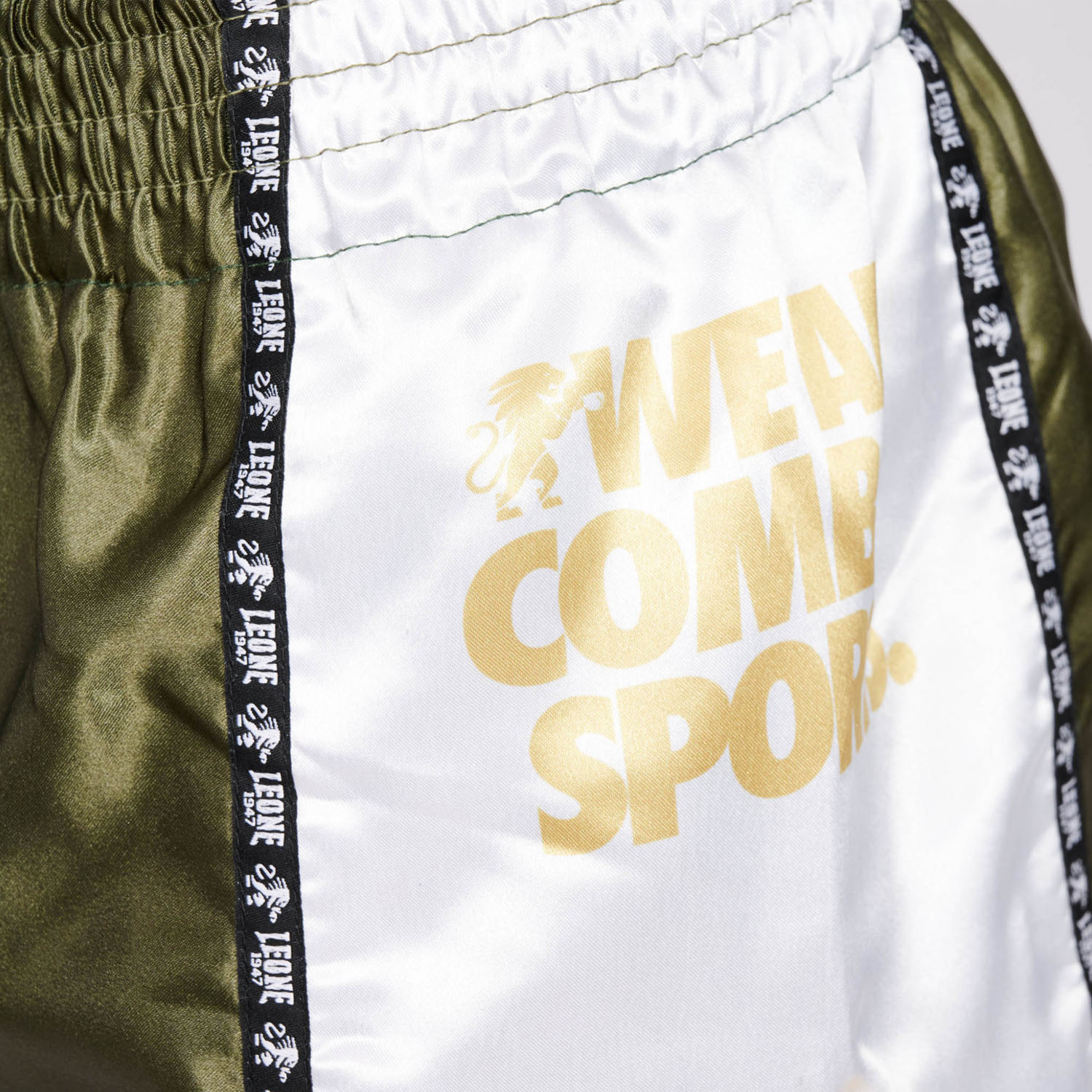 LEONE Muay Thai Shorts, Training, AB760, grün, XL