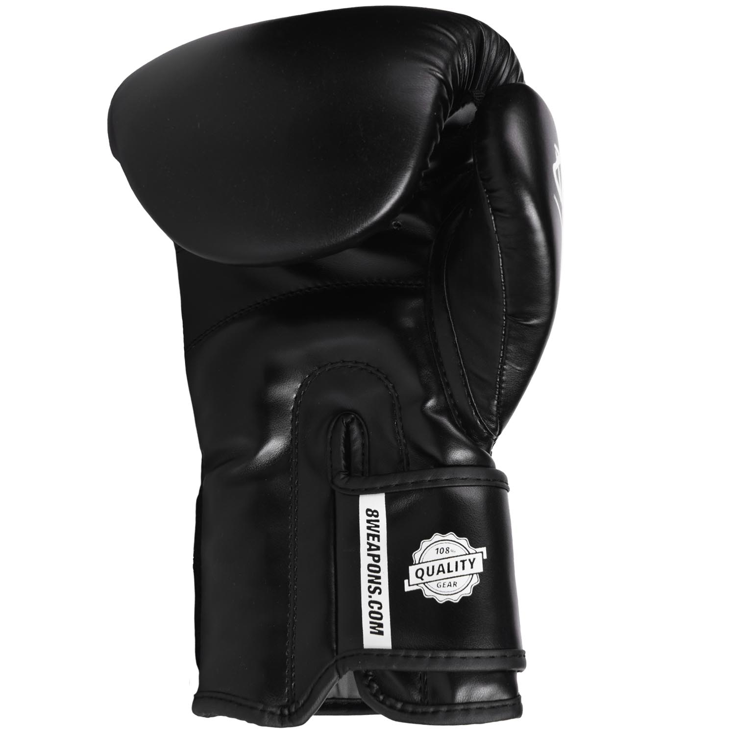 8 WEAPONS Boxing Gloves, Pure, black-white, 14 Oz