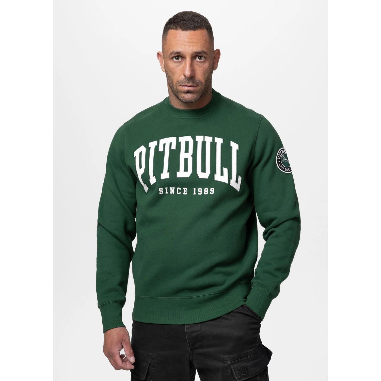 Pit Bull West Coast Crewneck, Norton, green, XXXL