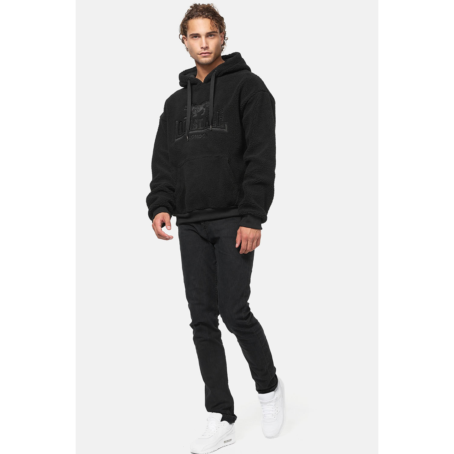 Lonsdale Hoody, Newchapel, black, M