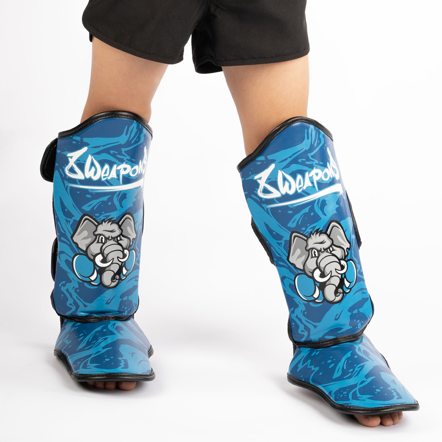 8 WEAPONS Shin Guards, Kids, Jipe, blue, L/XL