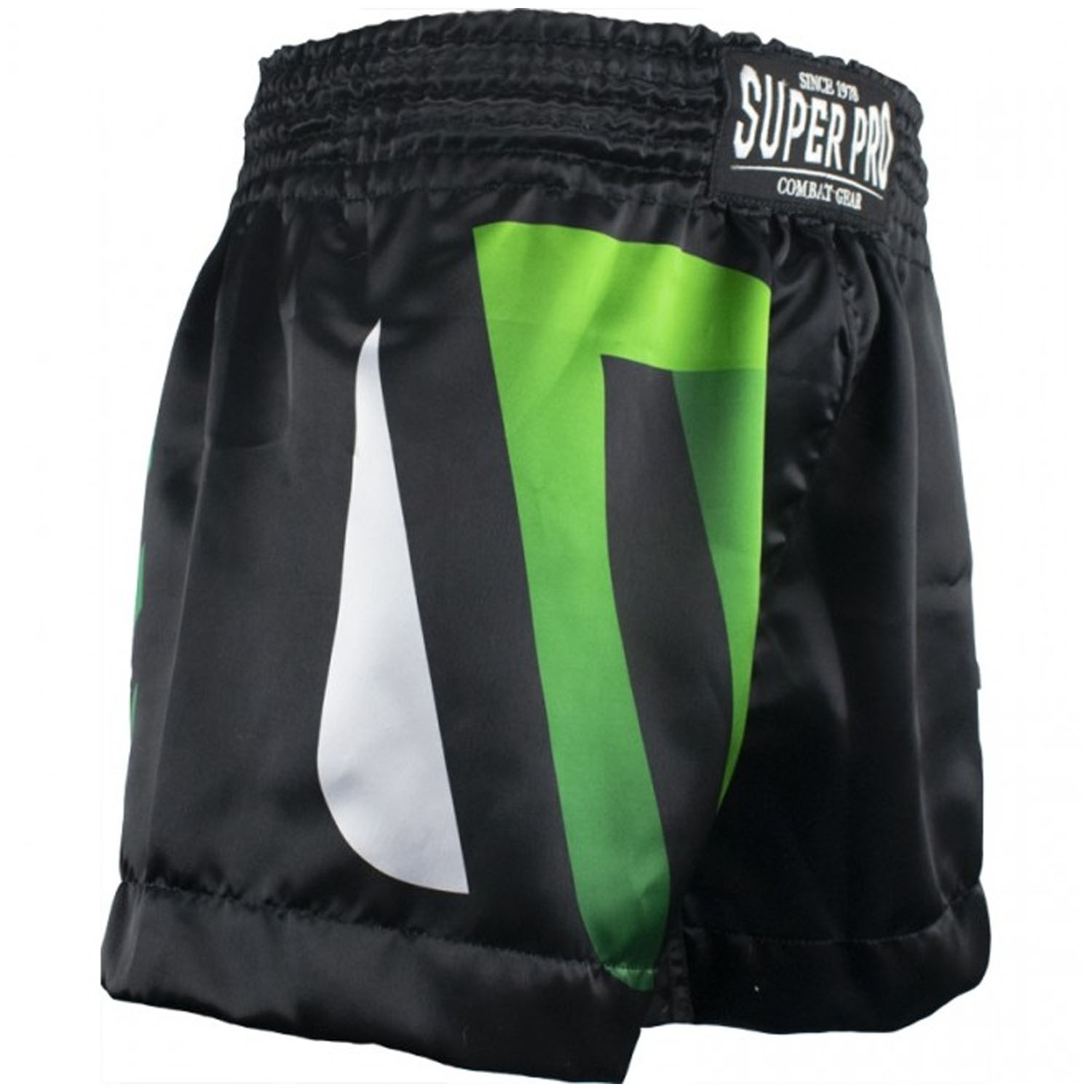 Super Pro Muay Thai Shorts, No Mercy, schwarz, S