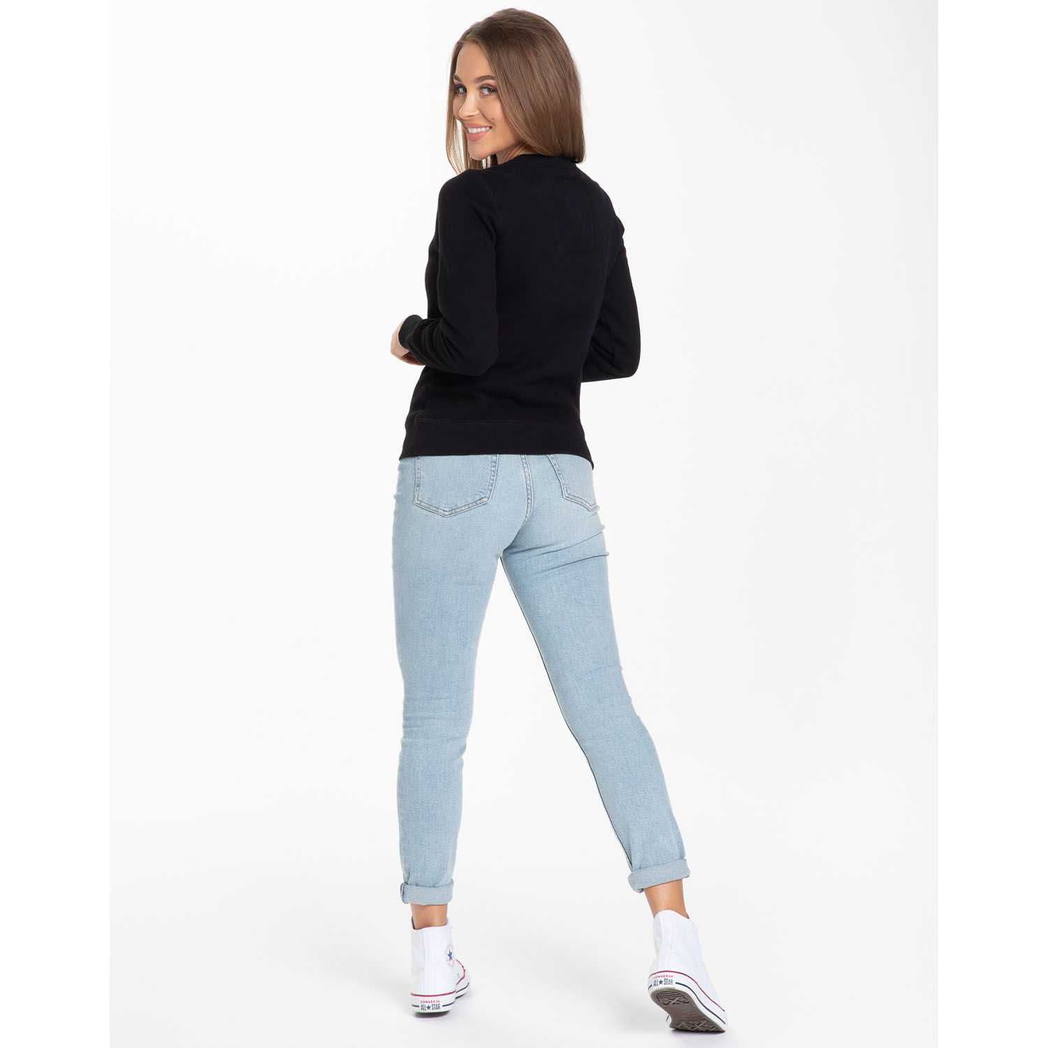 Pit Bull West Coast Pullover, Women, Small Logo, black, XS