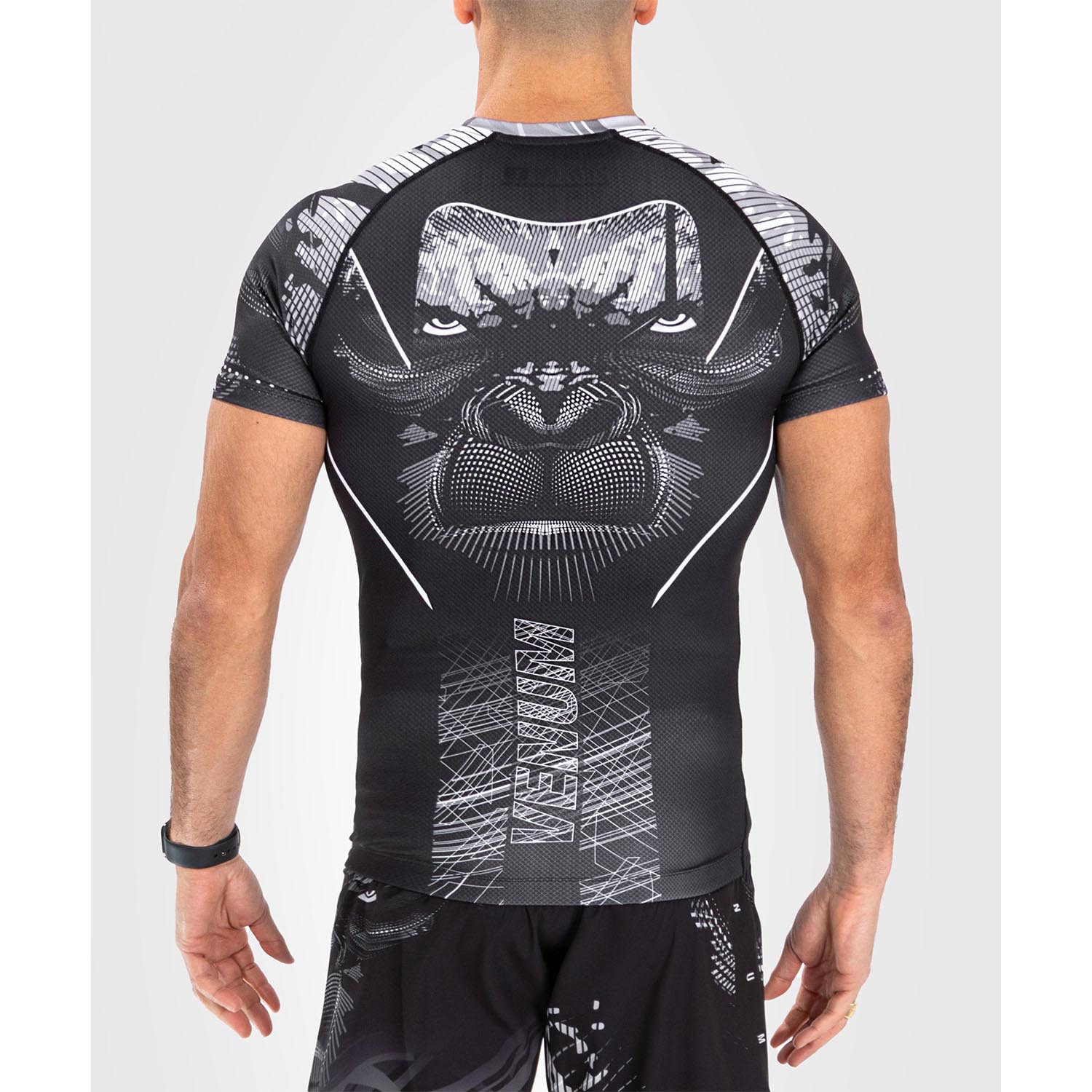 VENUM Rashguard, S/S, Gorilla Jungle, schwarz-weiß, XXL