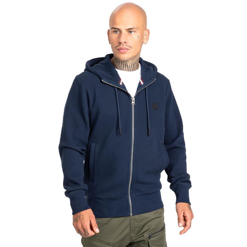 Pit Bull West Coast Zip Hoody, Pique, Small Logo, navy, M