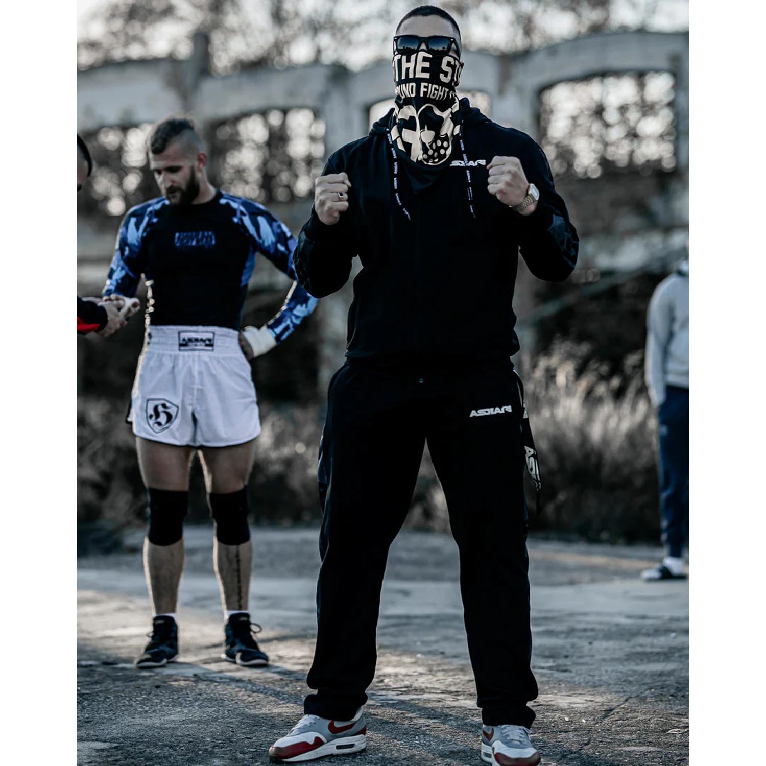ASKARI Track Suit, Issa, black-white, XXL