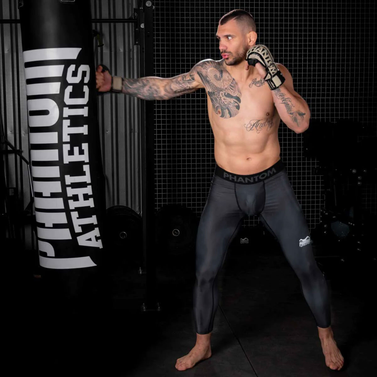 Phantom Atheltics Compression Pants, Apex, black, L