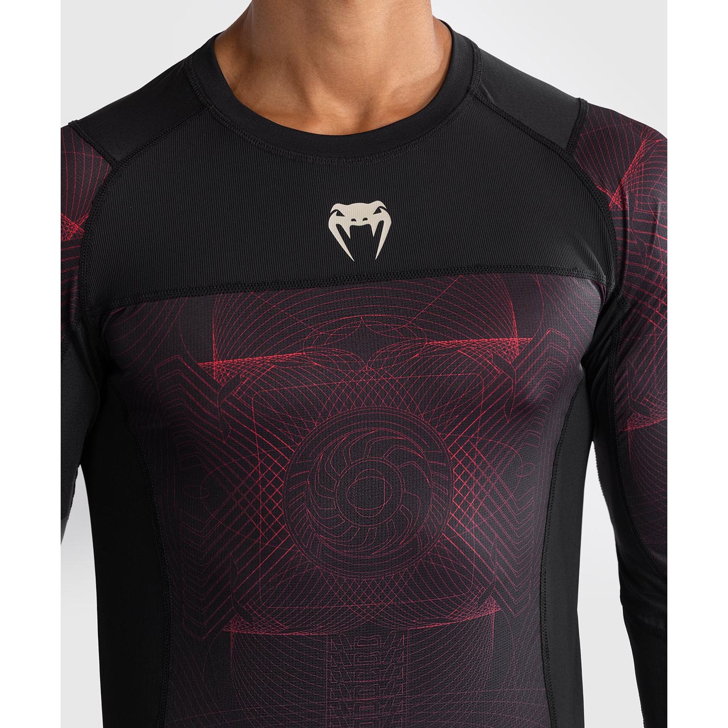 VENUM Rashguard, L/S, G-Fit Air, schwarz-rot, XL