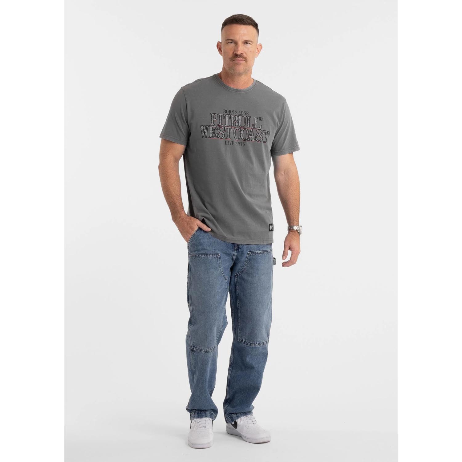Pit Bull West Coast T-Shirt, Ace Of Spades 2, grey, XXXL
