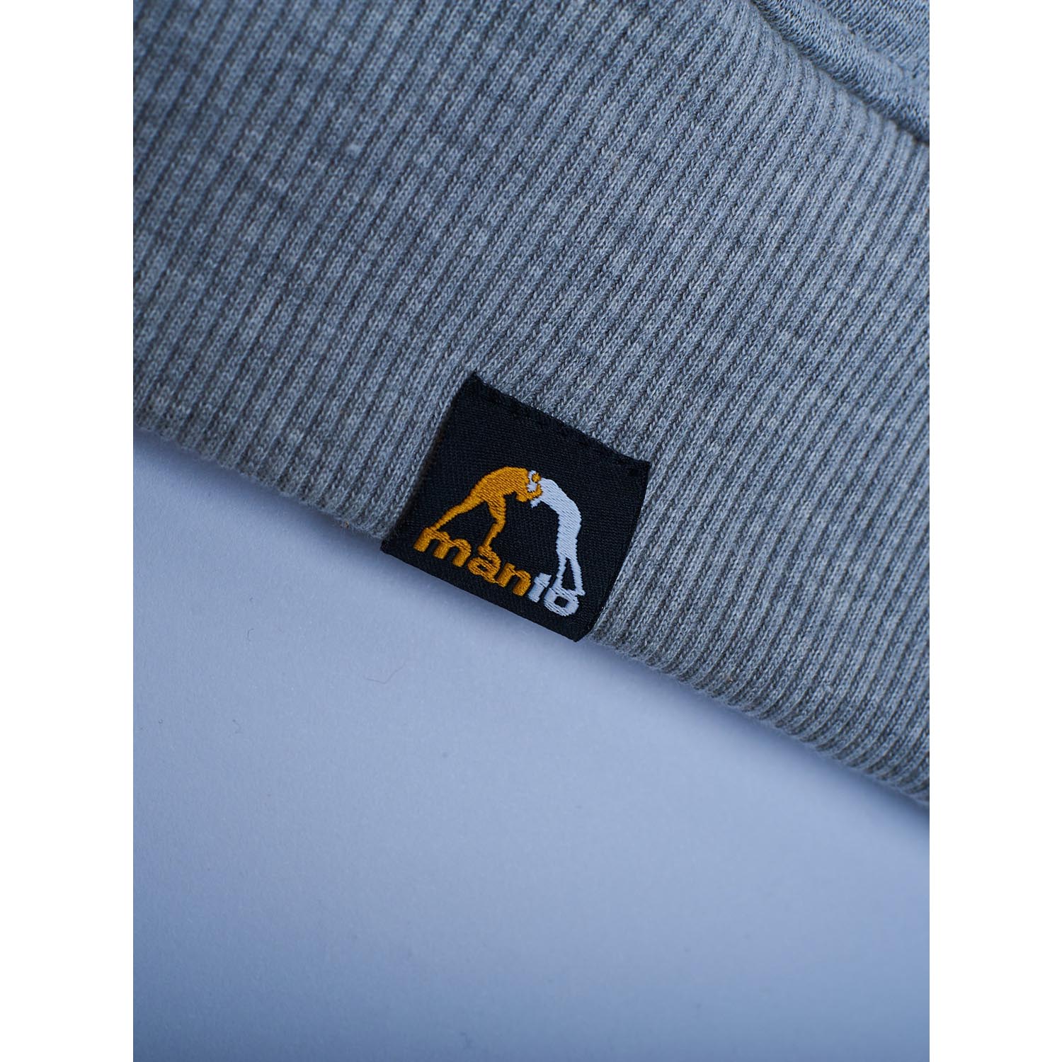 MANTO Hoody, Label, Oversize, grau, S