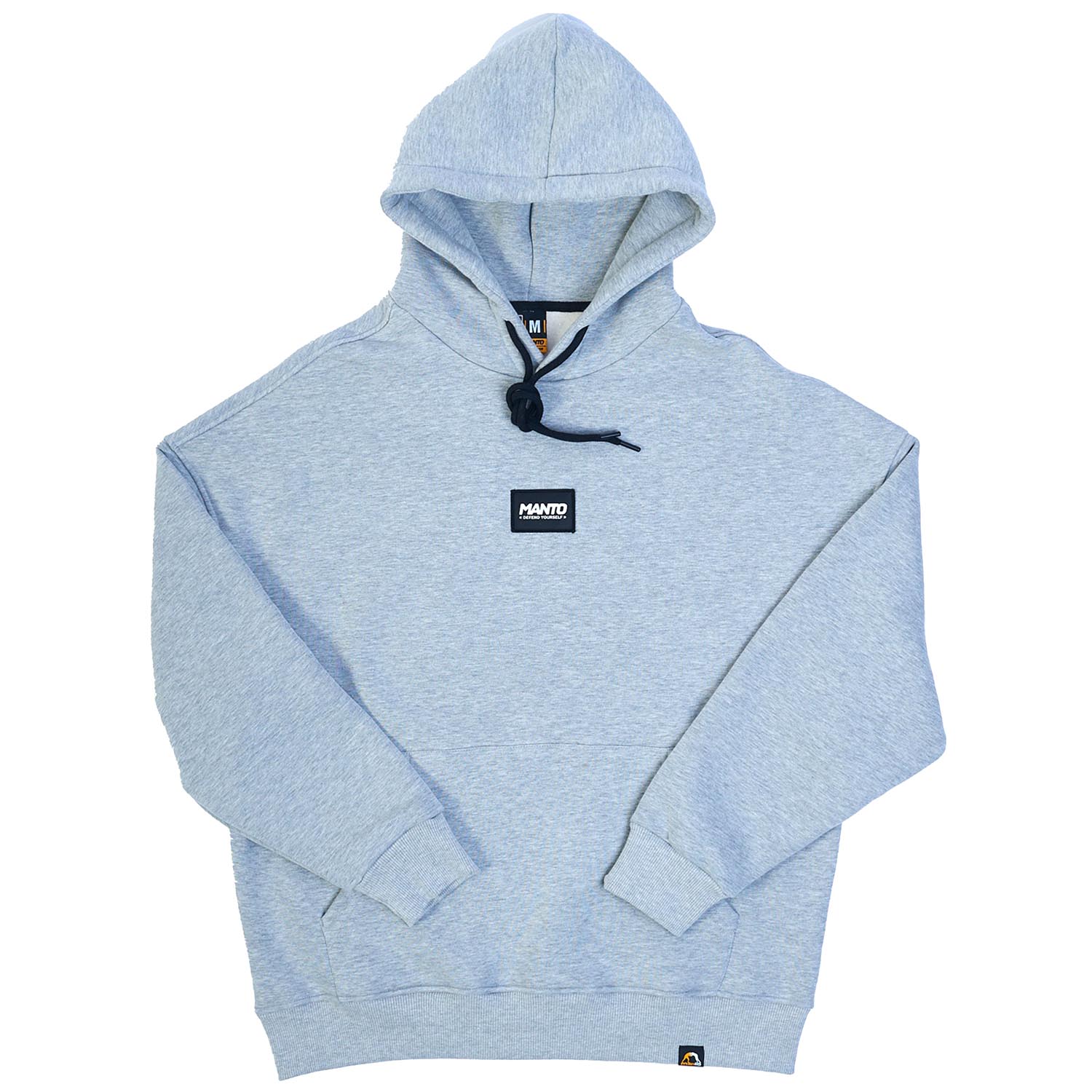 MANTO Hoody, Label, Oversize, grey, M