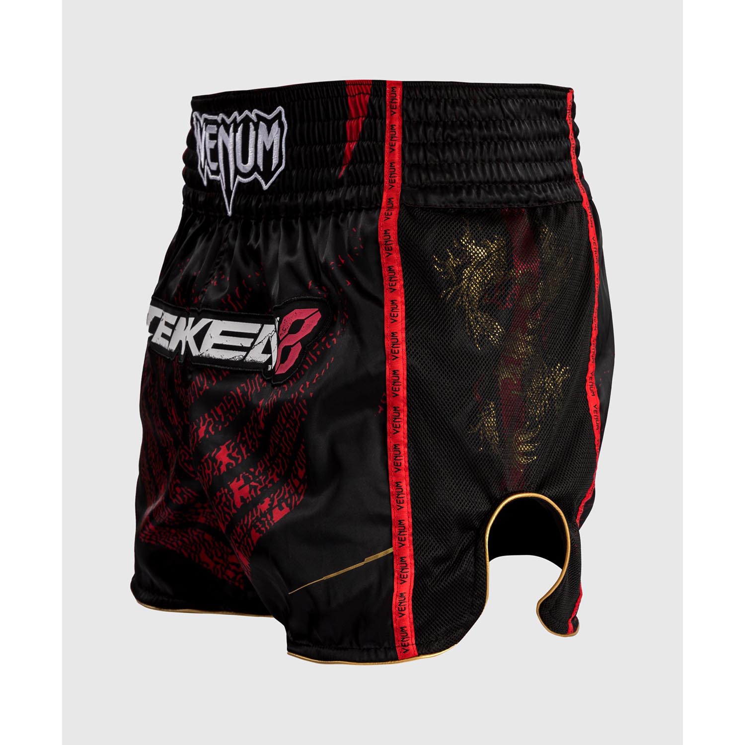 VENUM MMA Fight Shorts, Tekken 8 x Marshall Law, black-red-gold, M