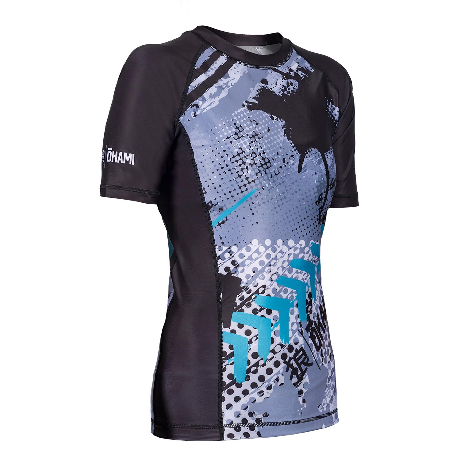 OKAMI Rashguard, S/S, Women, Dark Shadow