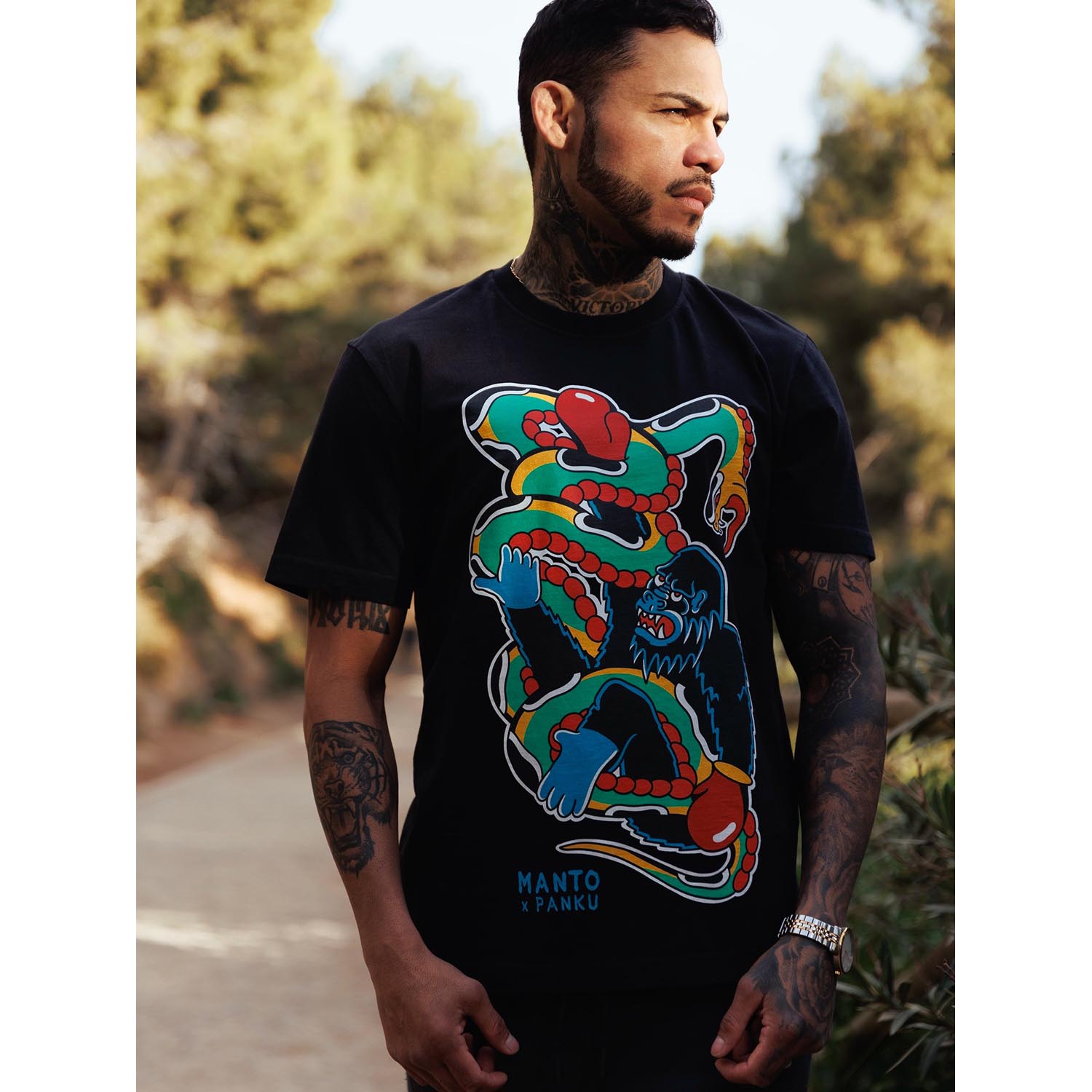 MANTO T-Shirt, Struggle, black, XXL