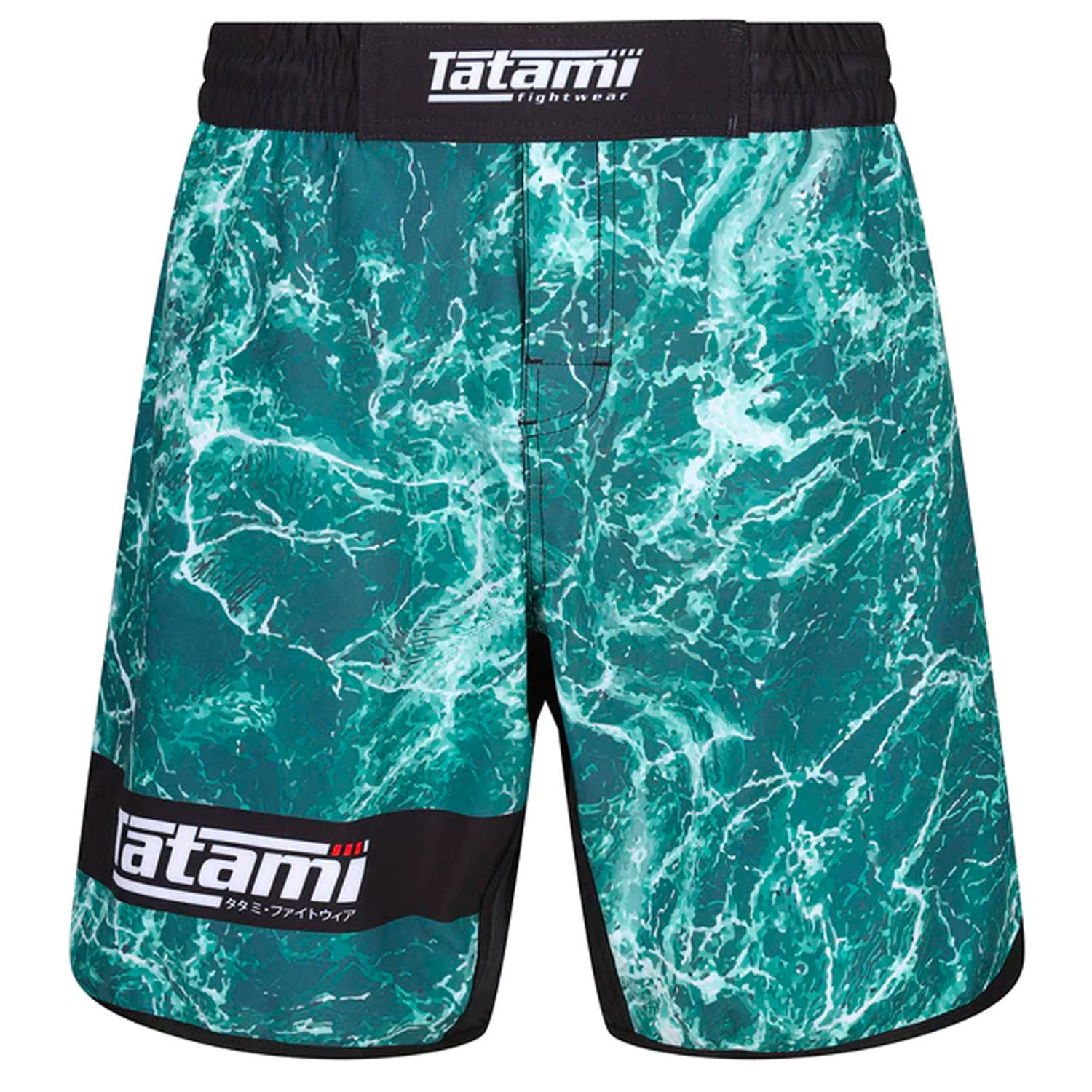 Tatami MMA Fight Shorts, Recharge, Grappling, Green Marble, XL
