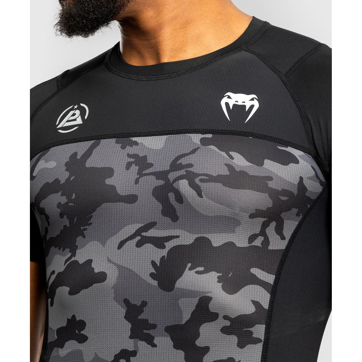 VENUM Rashguards, S/S, Polaris, black-grey, XXL