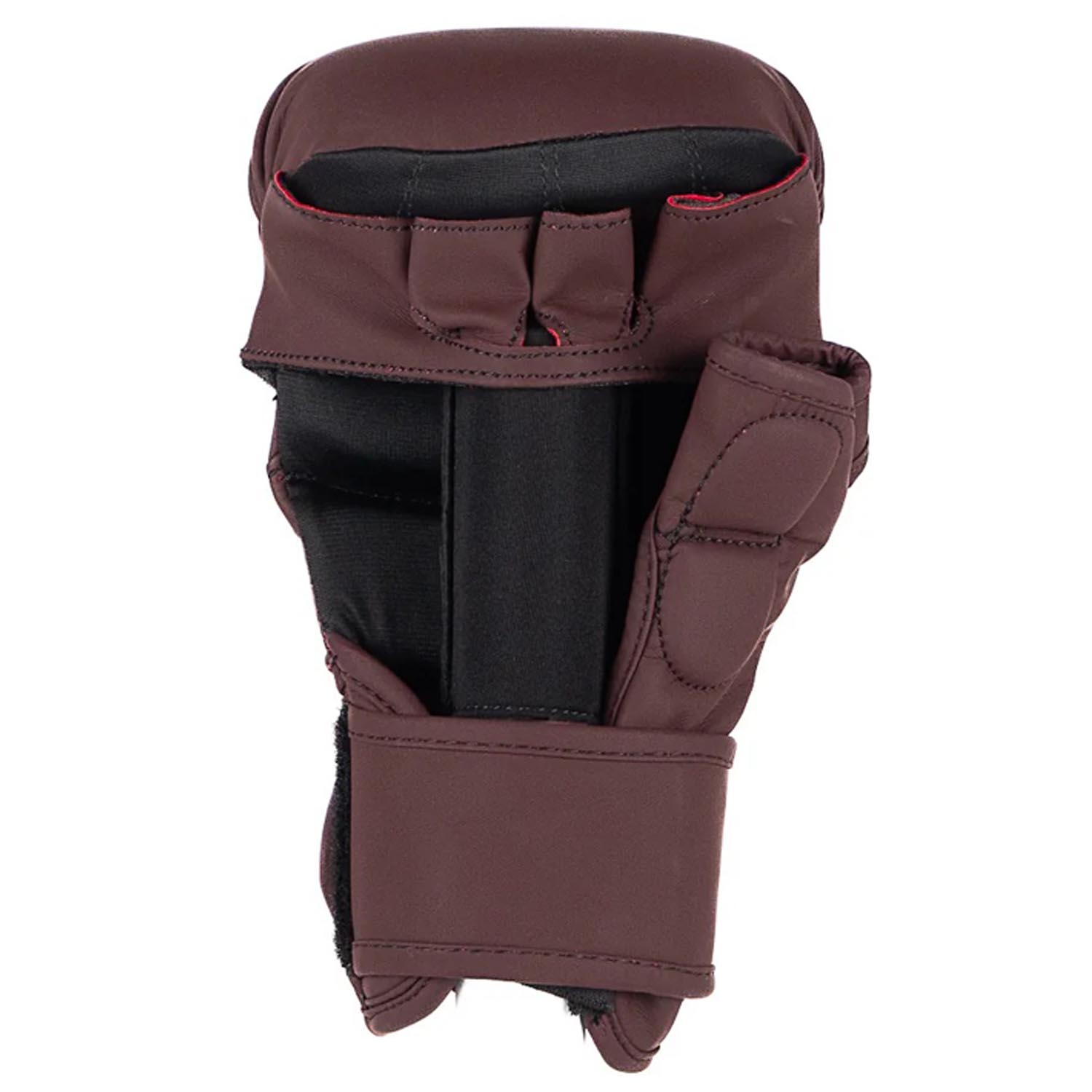 Metal Boxe MMA Sparring Gloves, The Shell, wine red, XL