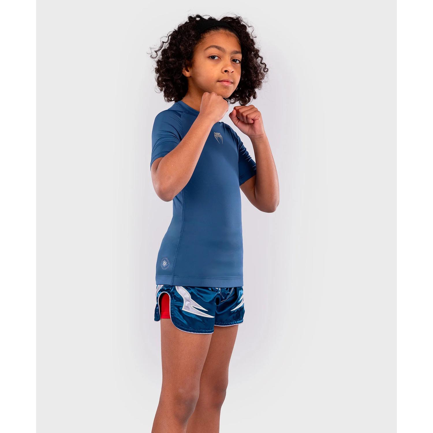 VENUM Rashguard, S/S, Kids, Contender, blue, 14 J