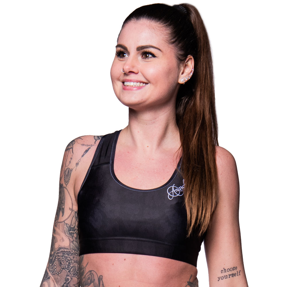 Anarchy Apparel Sports Bra, black Panther