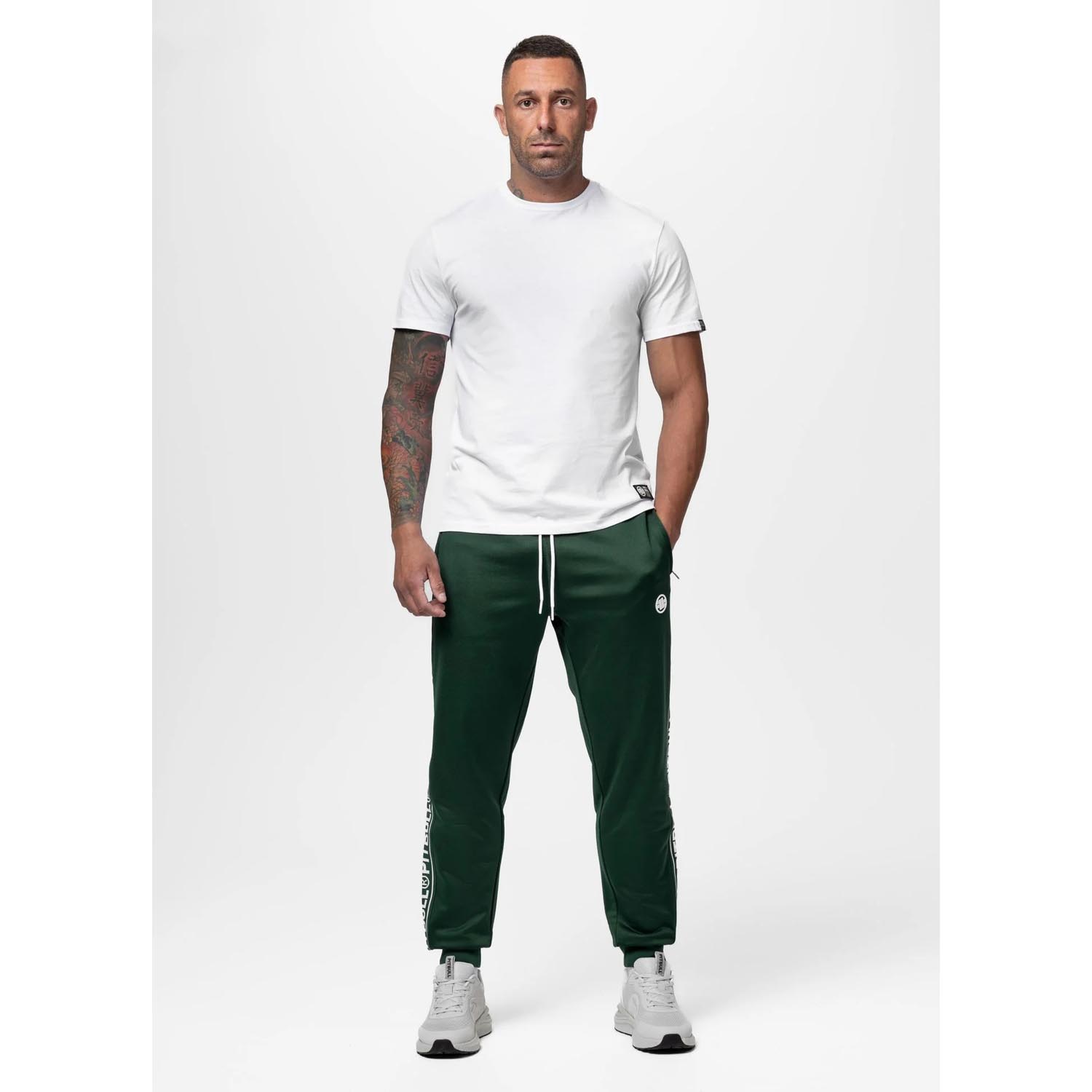 Pit Bull West Coast Trackpants, Tape Logo, green, XXXL