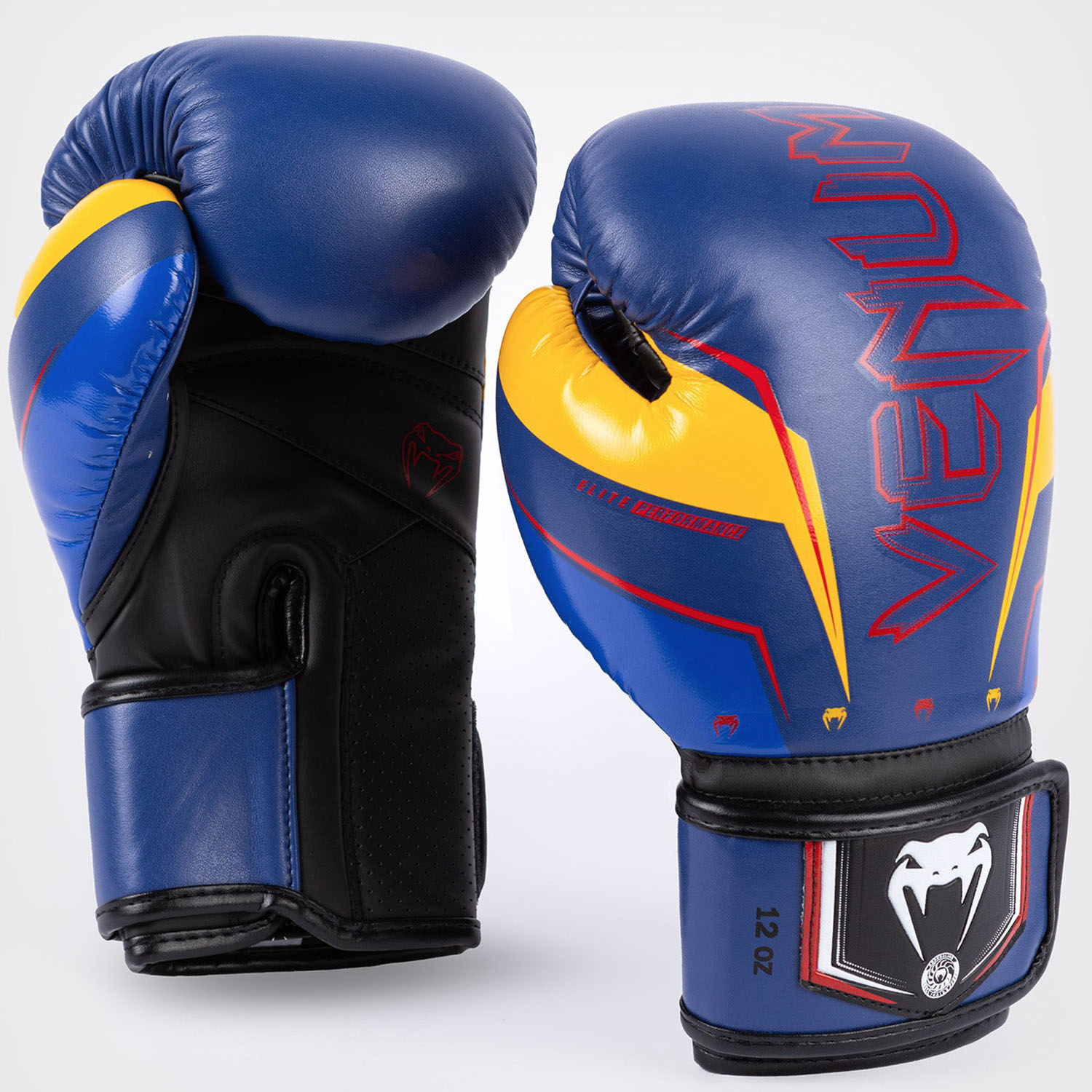 VENUM Boxhandschuhe, Elite Evo, blau-gelb, 10 Oz