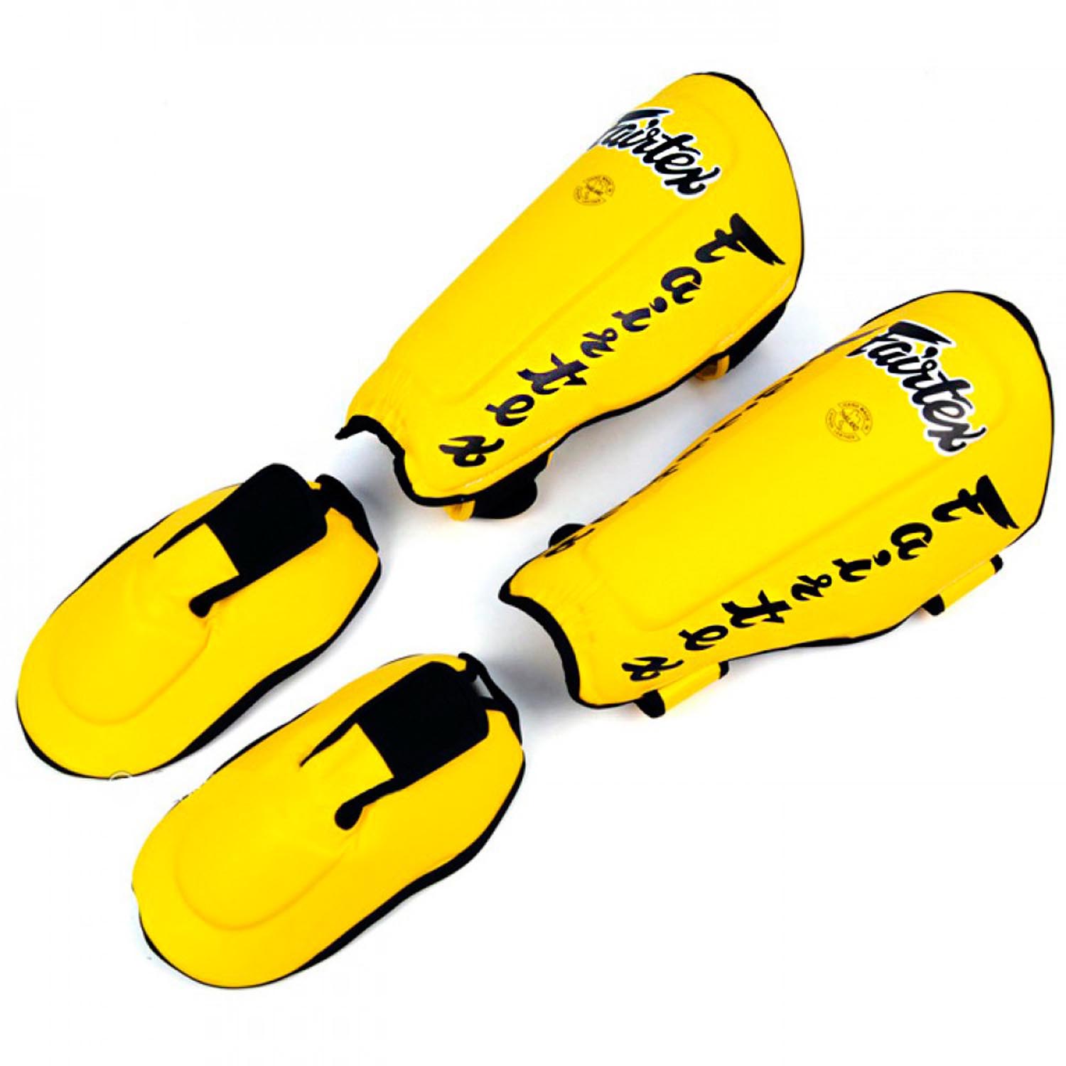 Fairtex Shin Guard, SP7, yellow, XL