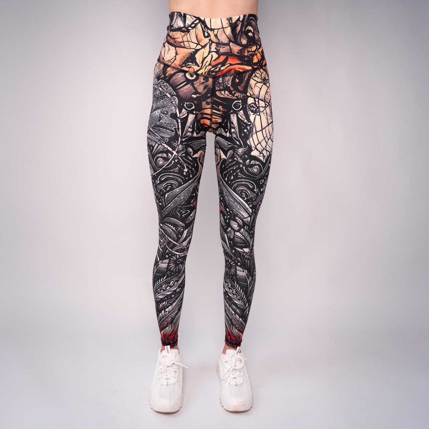 Anarchy Apparel Compression Leggings, Lunatique, XL