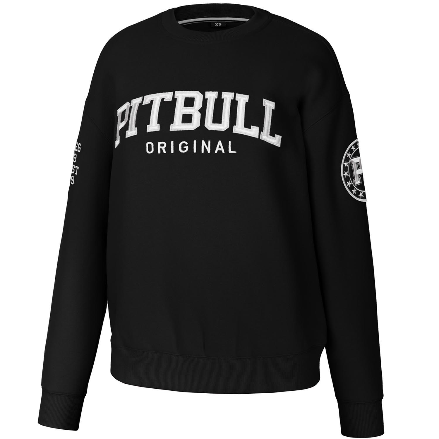 Pit Bull West Coast Crewneck, Women, Tyrian, black, S