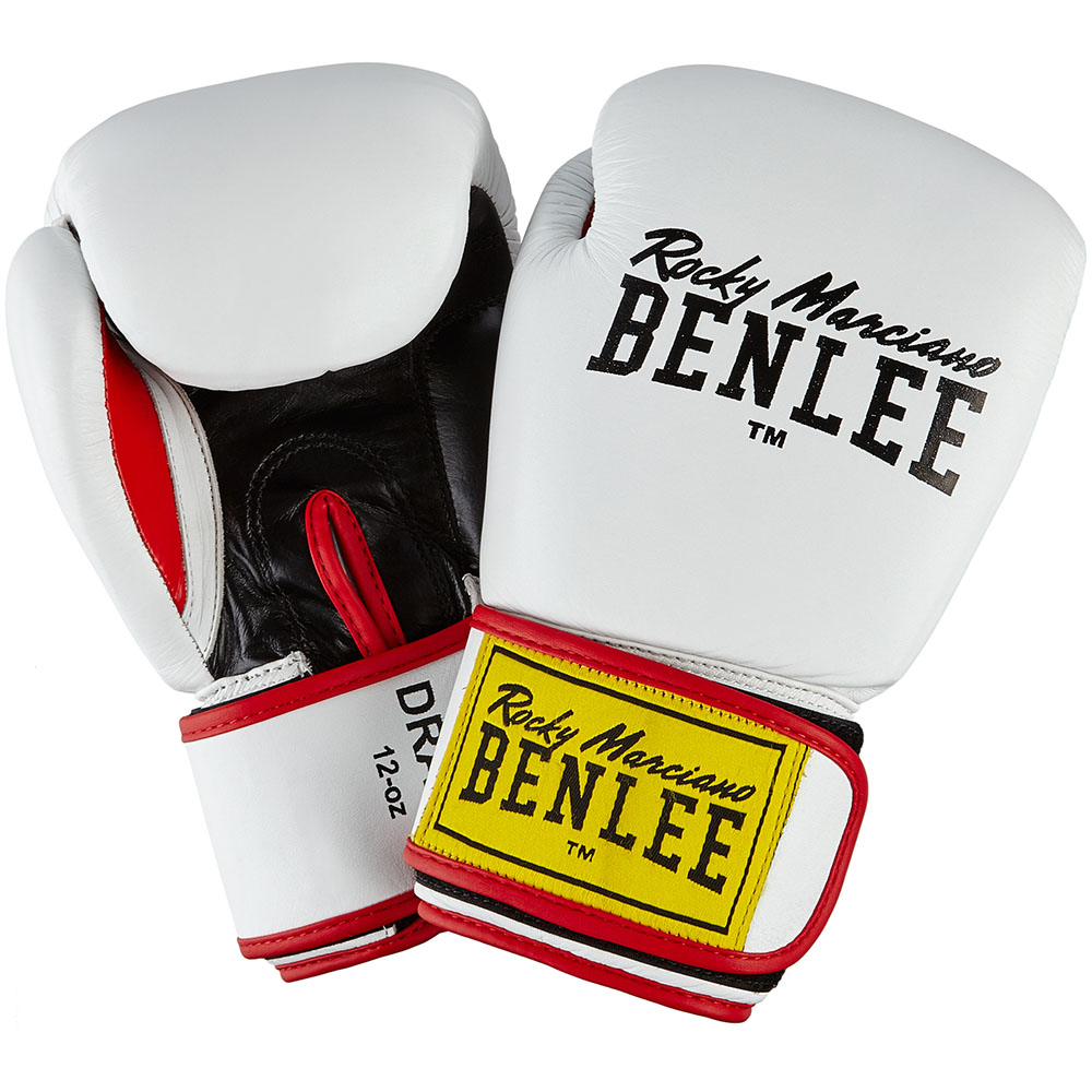 BENLEE Boxhandschuhe, Draco, weiß-schwarz, 12 Oz