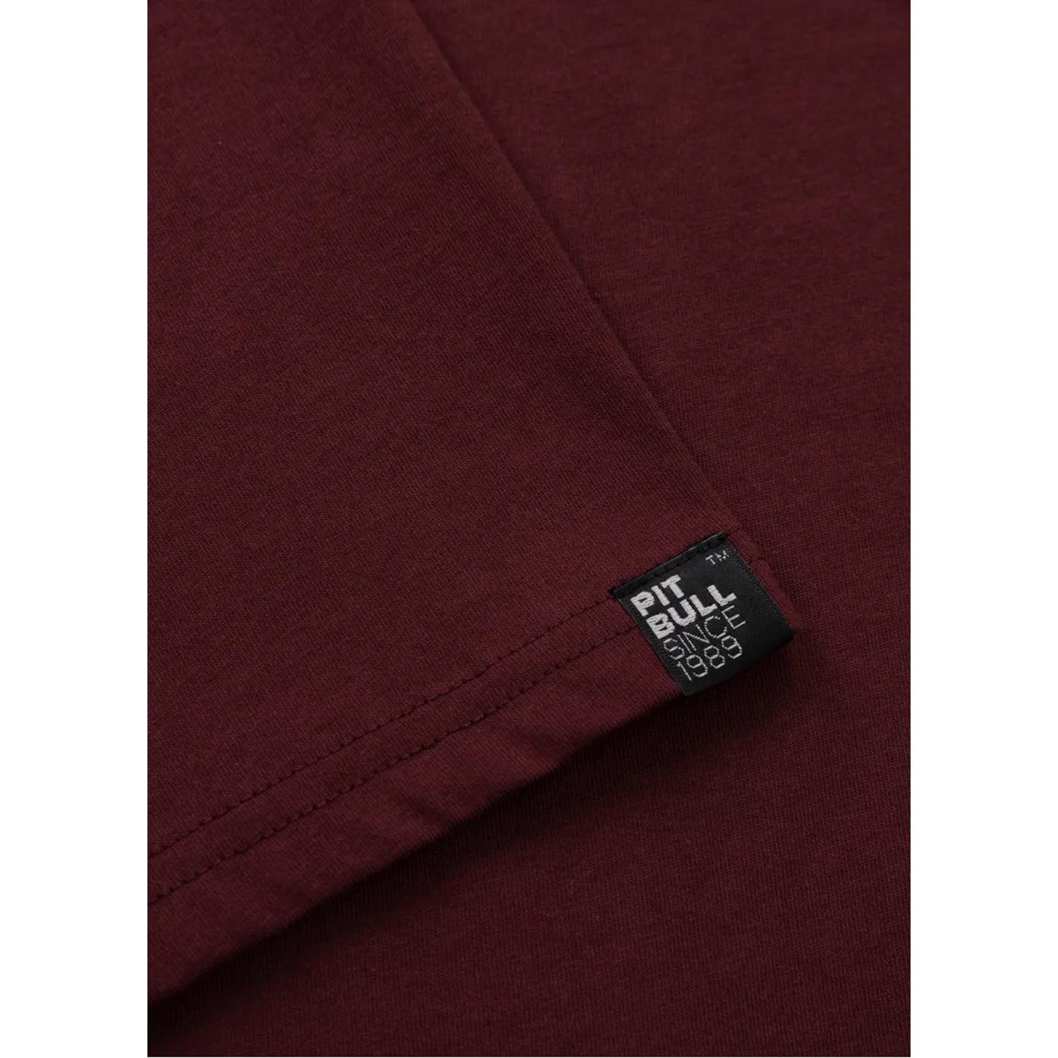 Pit Bull West Coast T-Shirt, Small Logo, dark red, XXXL