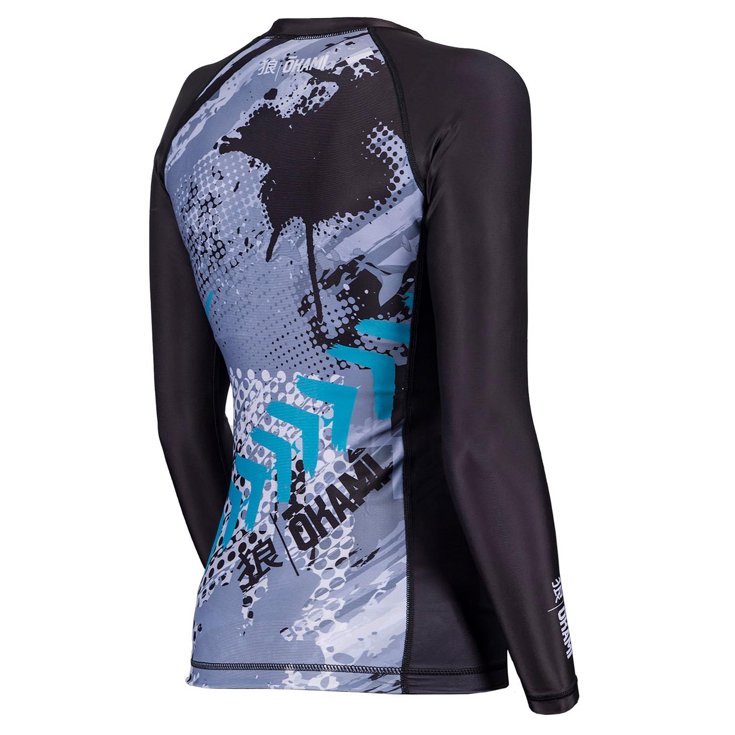 OKAMI Rashguard, L/S, Damen, Dark Shadow, S