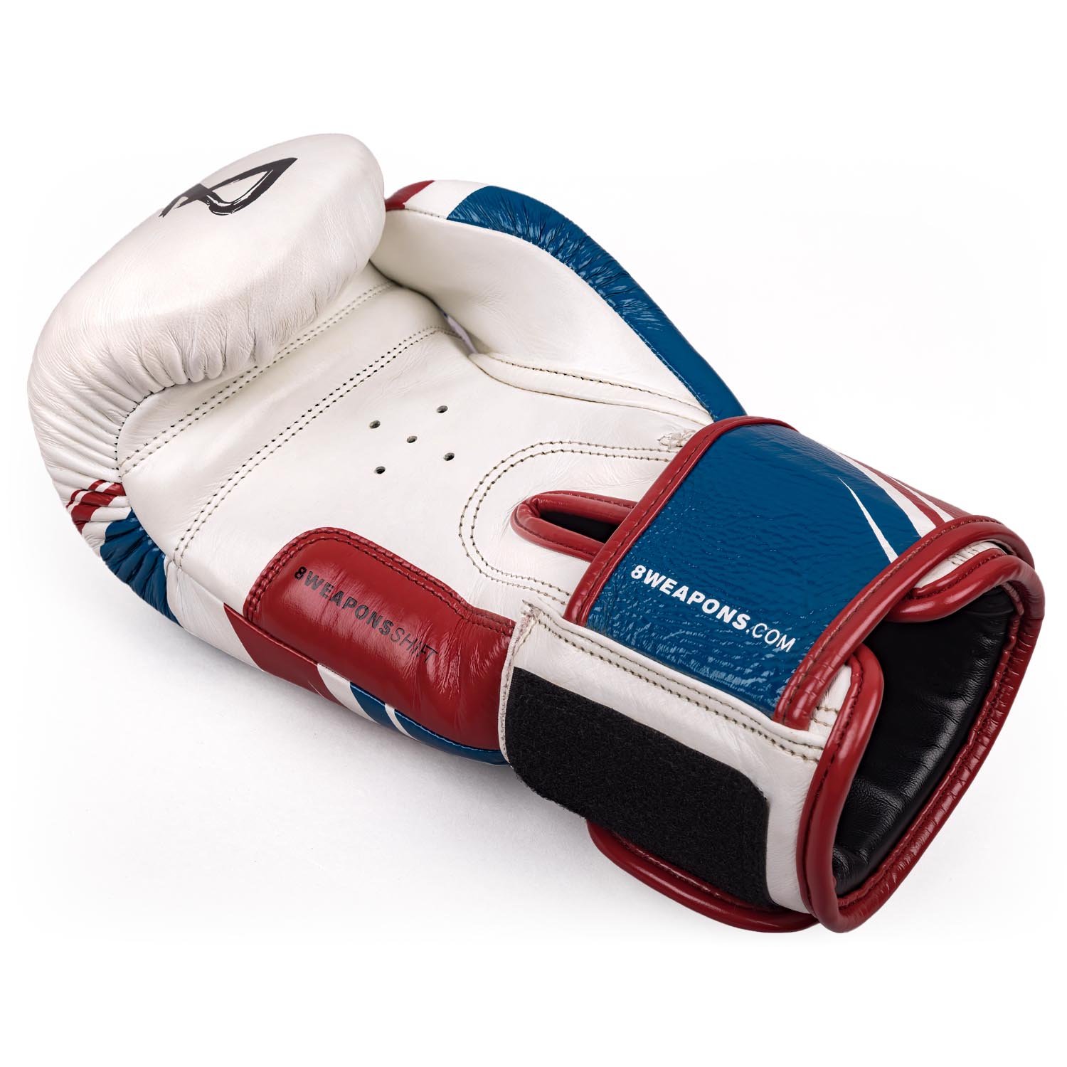 8 WEAPONS Boxing Gloves, Shift, white-navy-red, 16 Oz