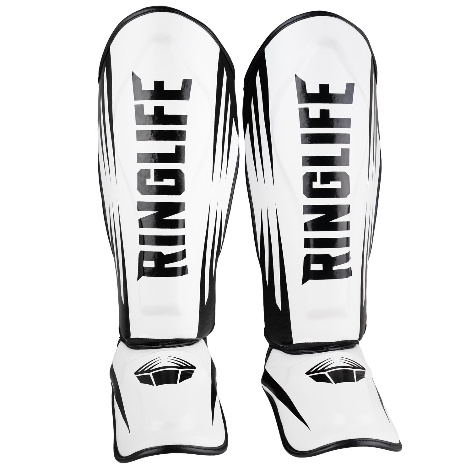 RINGLIFE Shin Guards - No.1 white-black XL