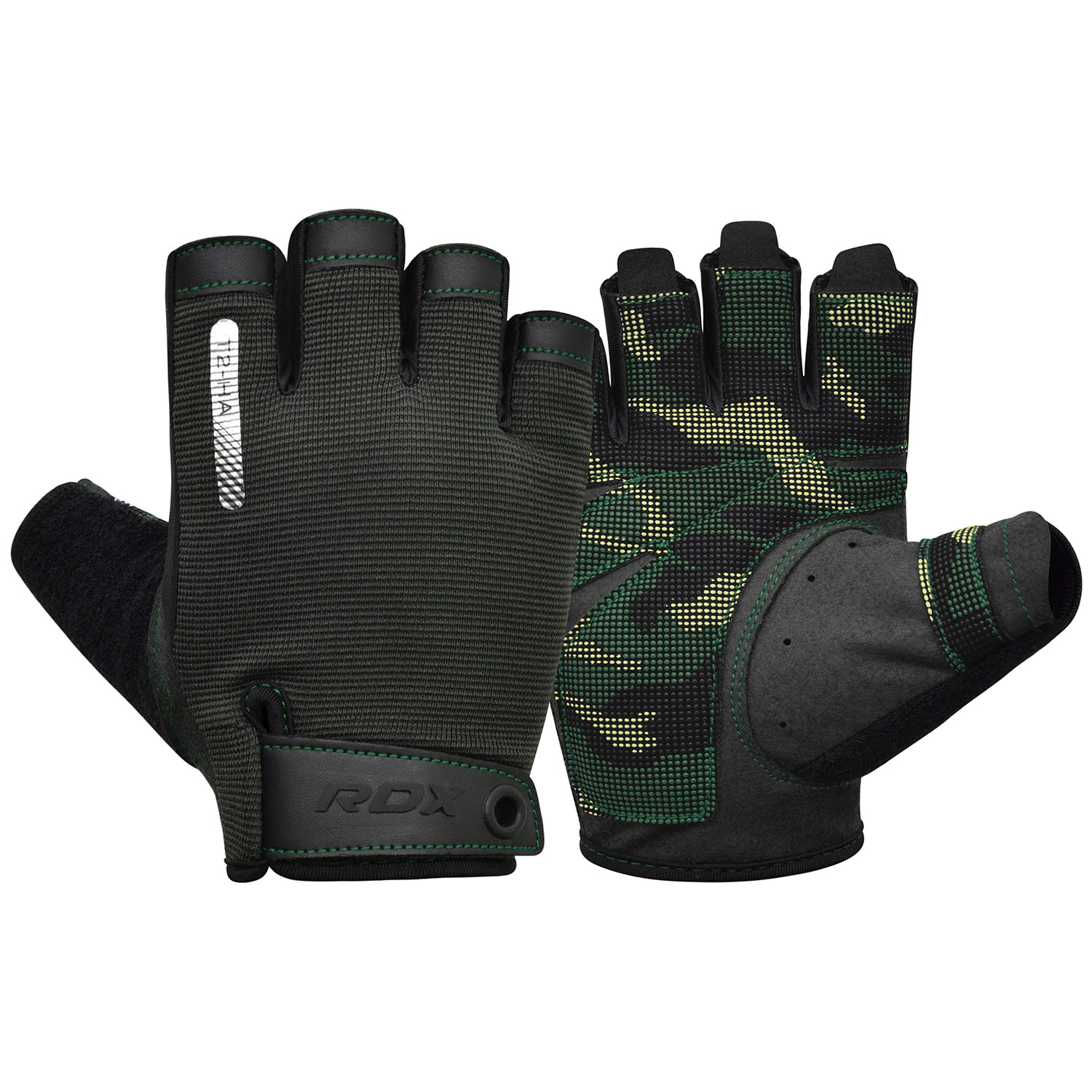 RDX Training Gloves, T2, black-woodcamo, XL