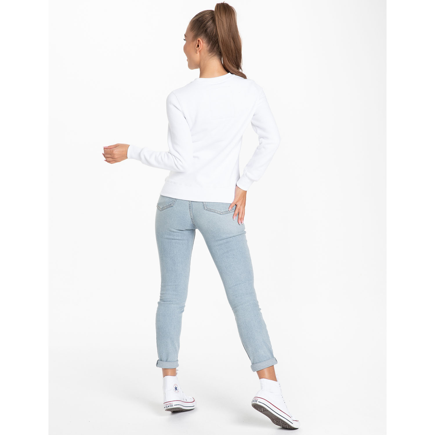 Pit Bull West Coast Pullover, Women, Boxing 21, white, S