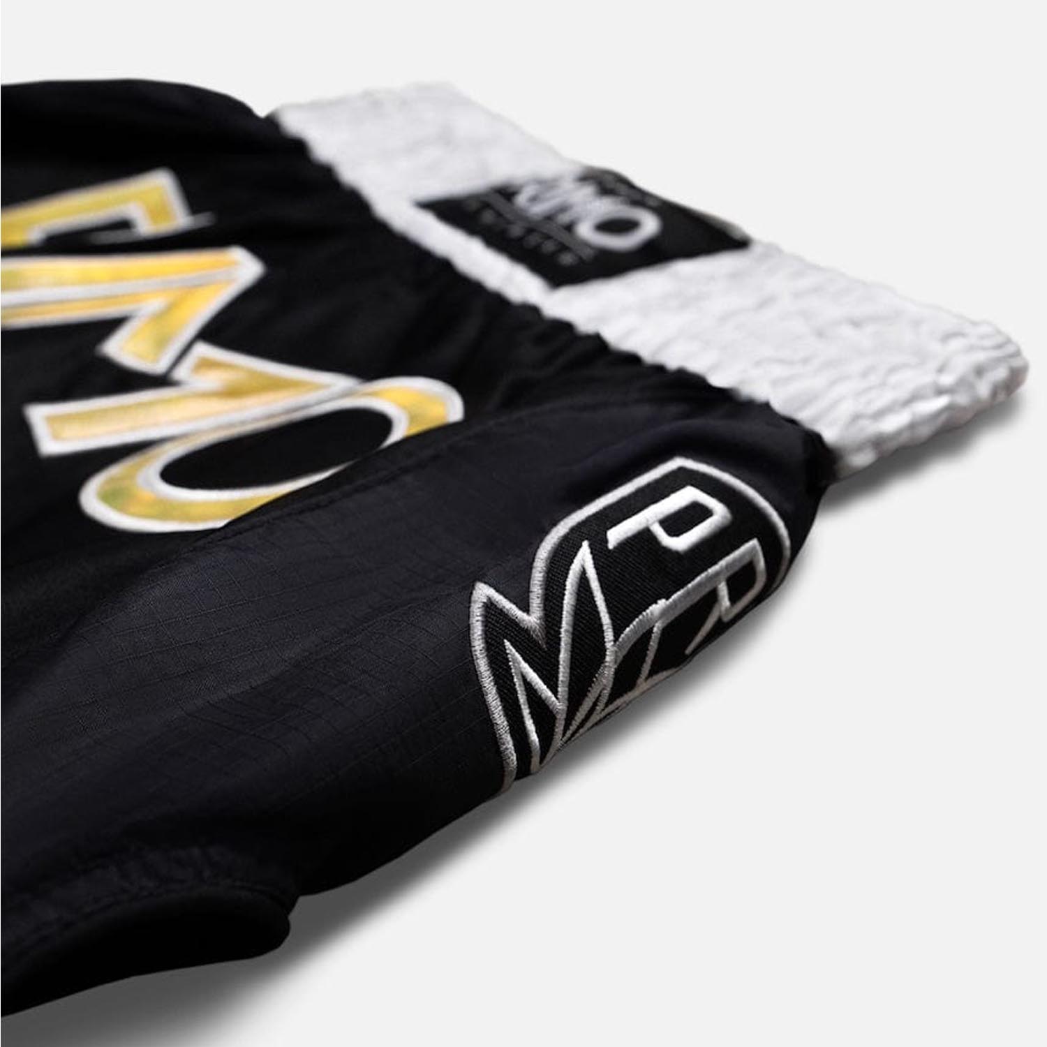 PRIMO Muay Thai Shorts, Special Edition Melrose Og, black-white, XXL