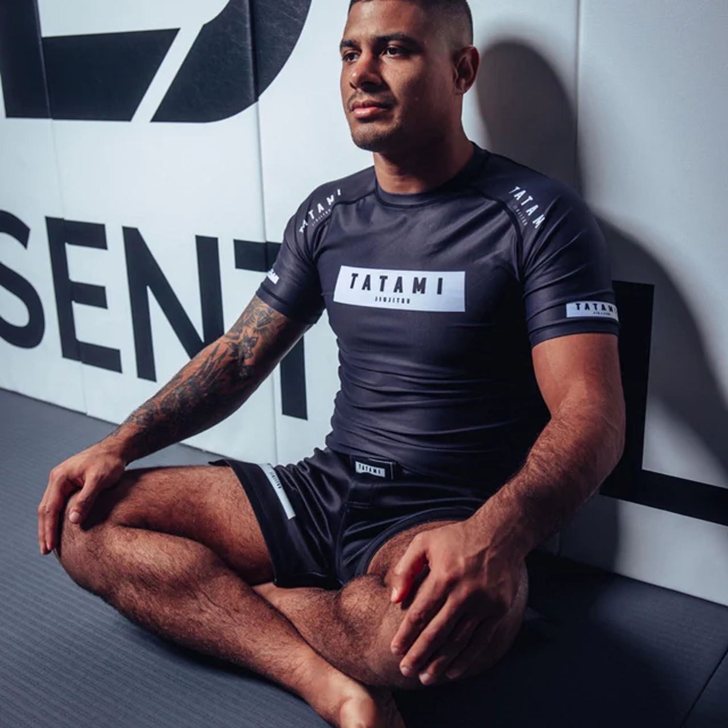 Tatami Rashguard, S/S, Athlete, schwarz-weiß, S