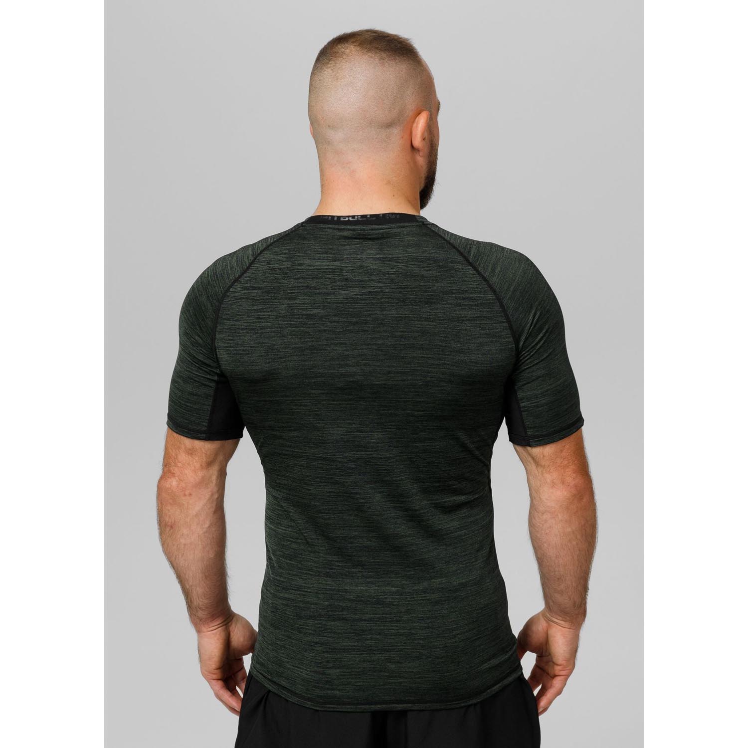 Pit Bull West Coast Rashguard, S/S, Performance Pro Plus, New Logo, olive, XXL