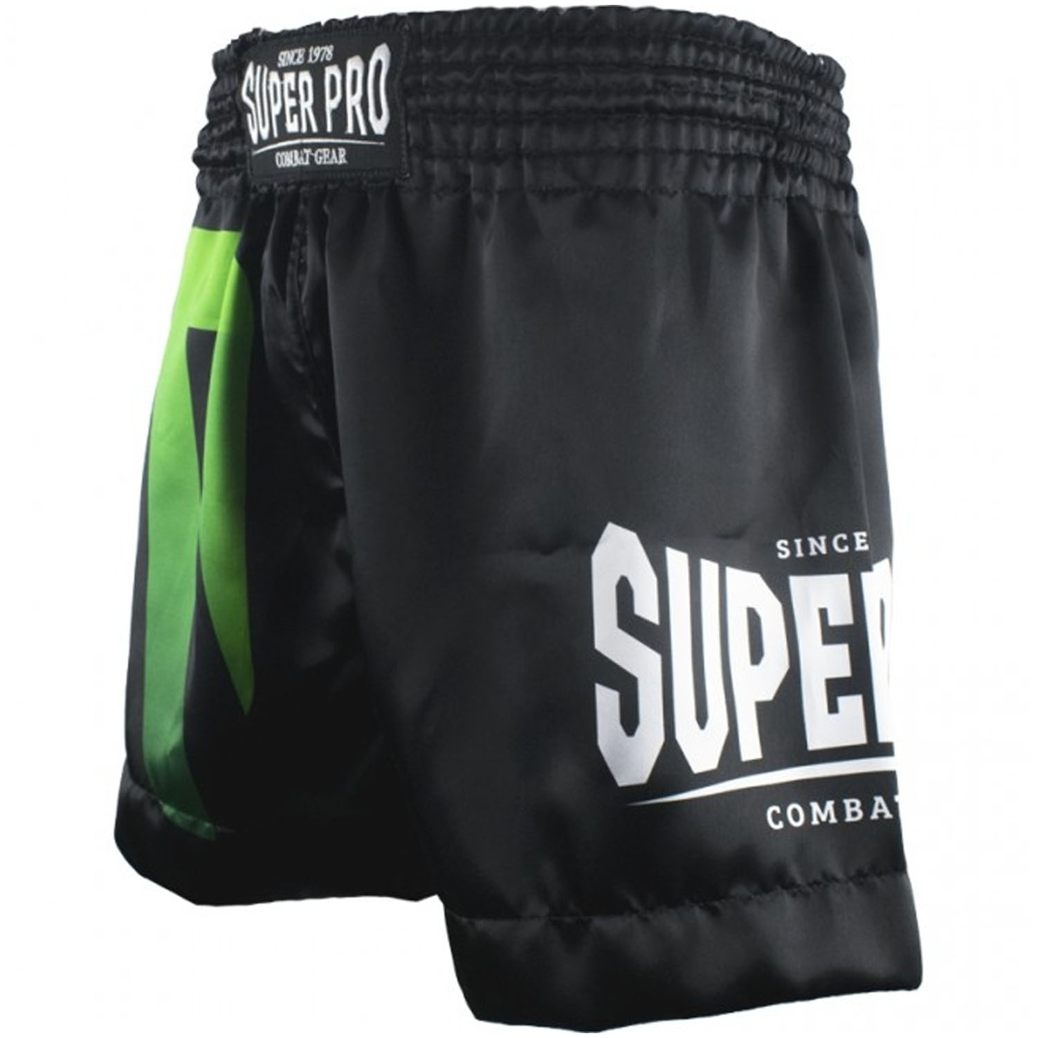 Super Pro Muay Thai Shorts, No Mercy, schwarz, S