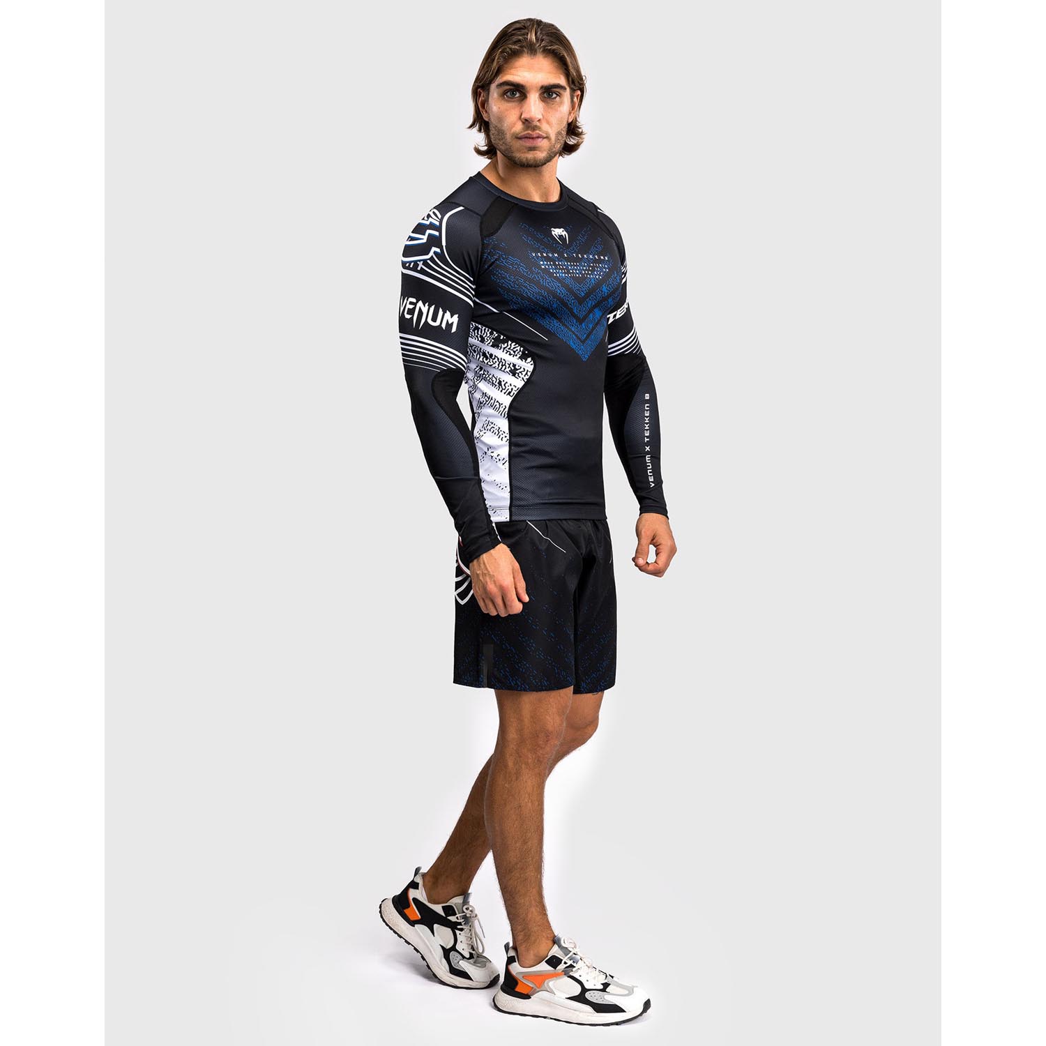 VENUM Rashguard, L/S, Tekken 8 x Jin Kazama, blue-black-white, L