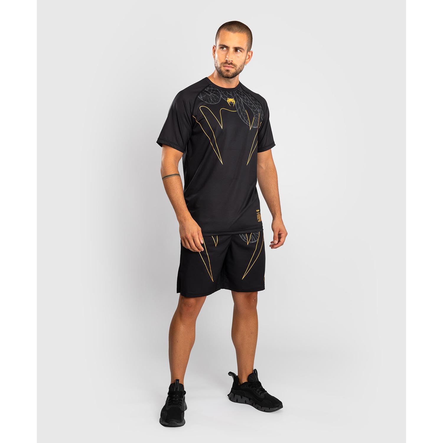 VENUM Dry Tech T-Shirt, Serpenti, black-silver-gold, XXL